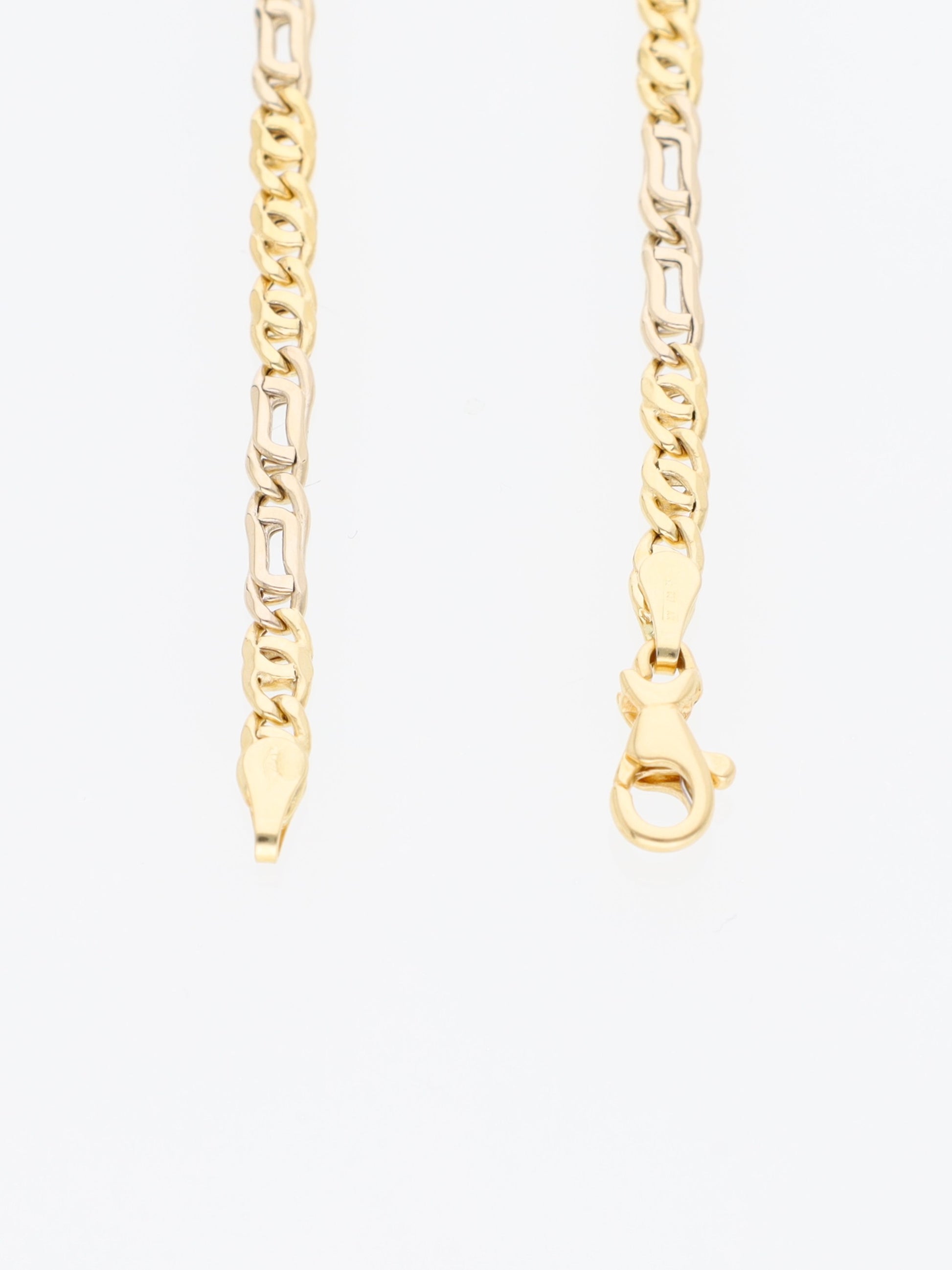 Bracciale Oro Giallo e bianco 18 kt - Occhio di pernice e tigre