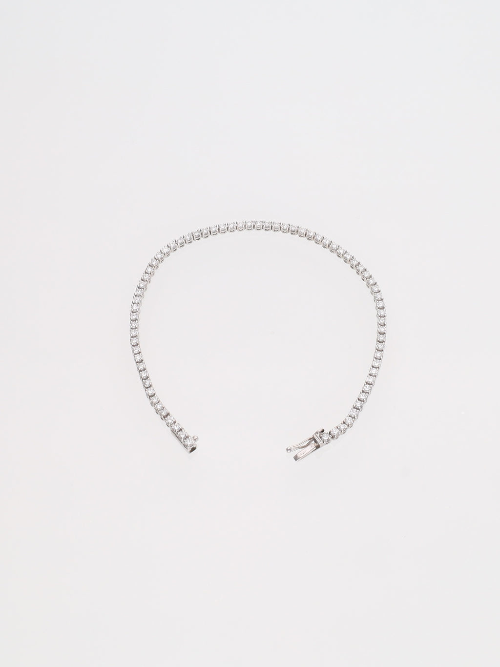 Bracciale oro Bianco 18 kt - tennis con diamanti 2.16ct