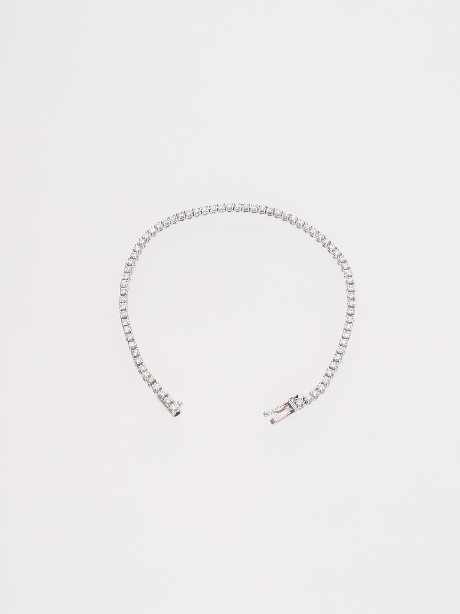 Bracciale oro Bianco 18 kt - tennis con diamanti 2.16ct