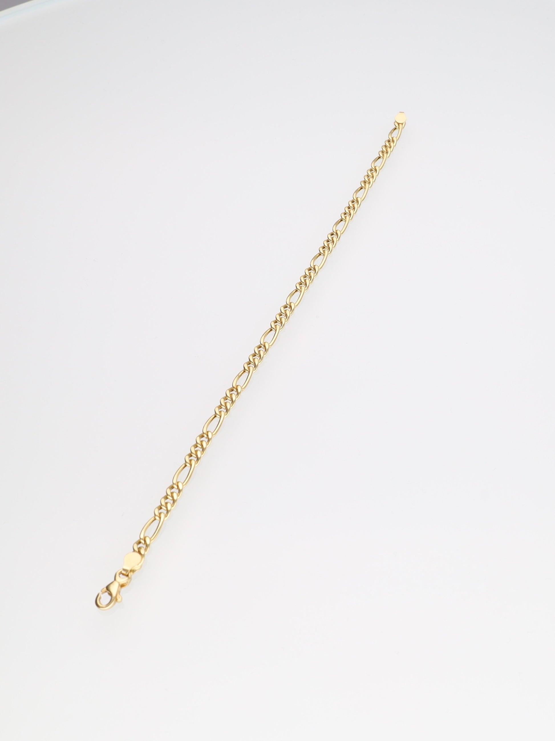 Bracciale in Oro Giallo 18 kt - maglia Figaro