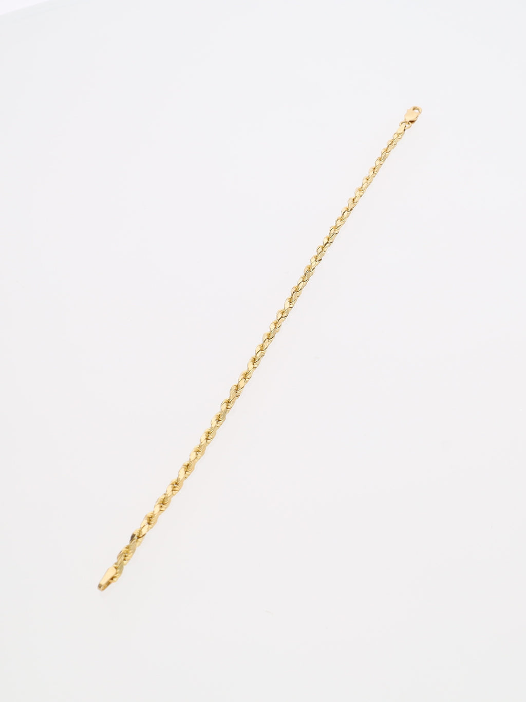 Bracciale in Oro Giallo 18 kt - maglia fune squadrata