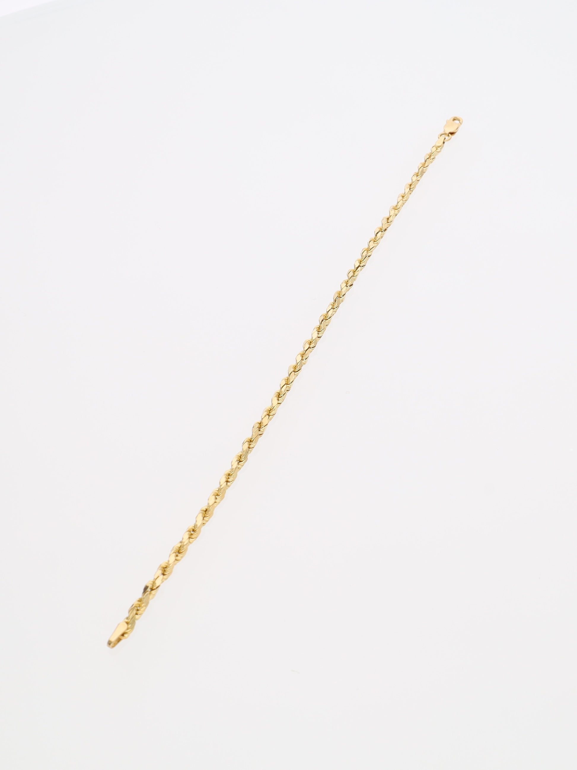 Bracciale in Oro Giallo 18 kt - maglia fune squadrata