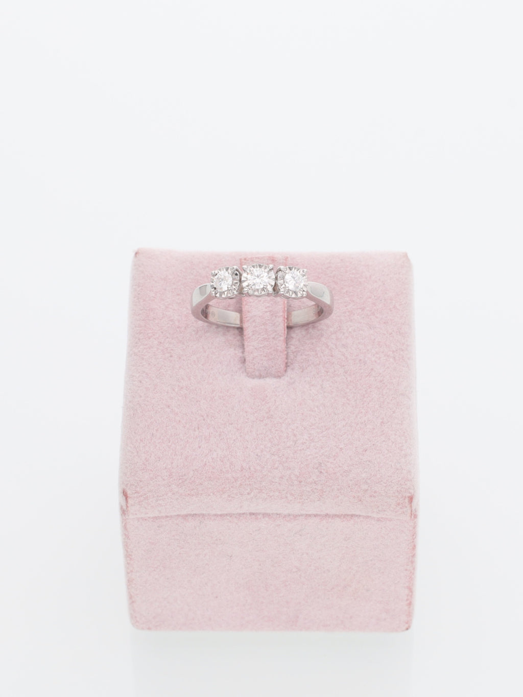 Anello trilogy in Oro Bianco 18kt 0.30ct