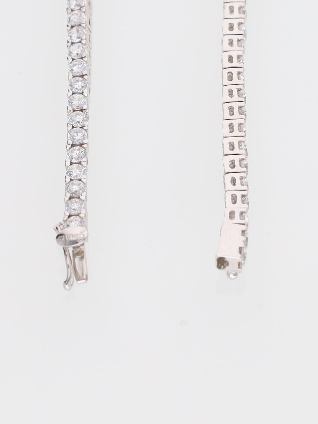 Bracciale oro Bianco 18 kt - tennis con Zirconi