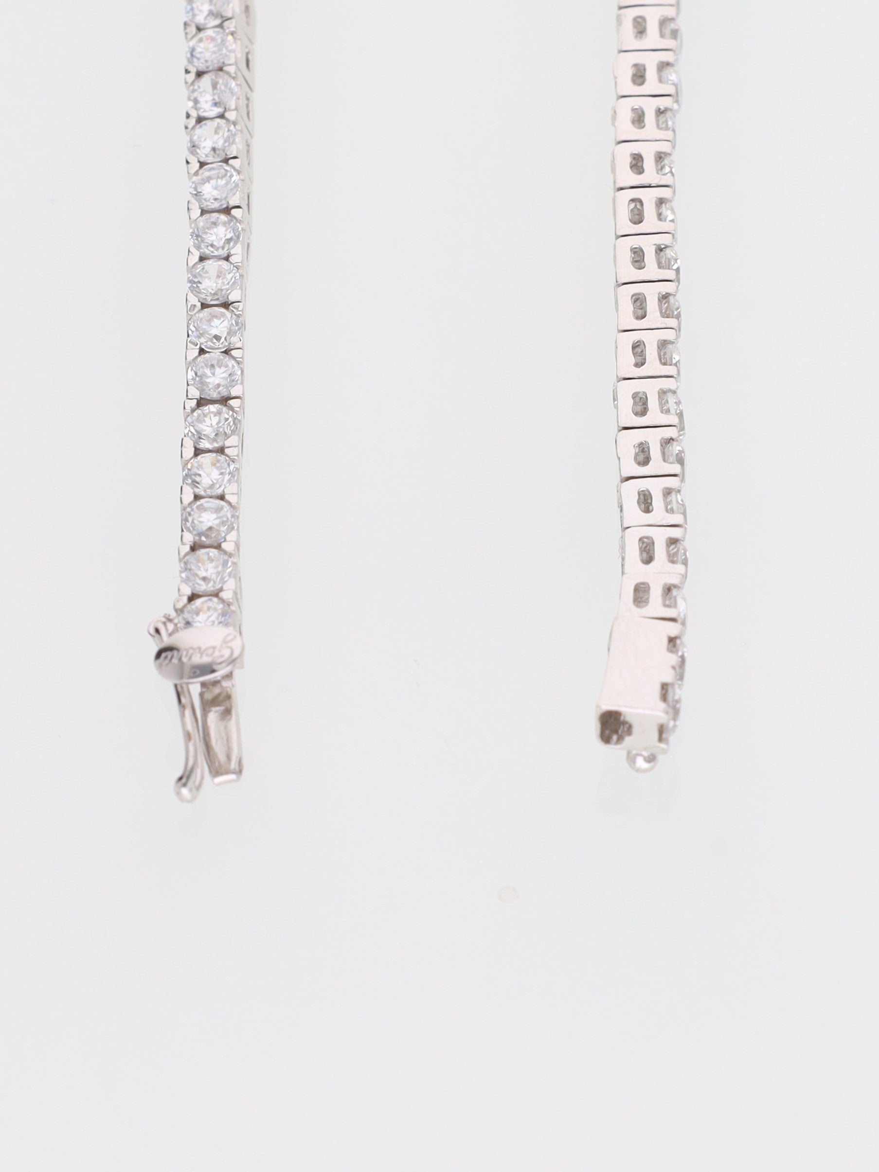 Bracciale oro Bianco 18 kt - tennis con Zirconi