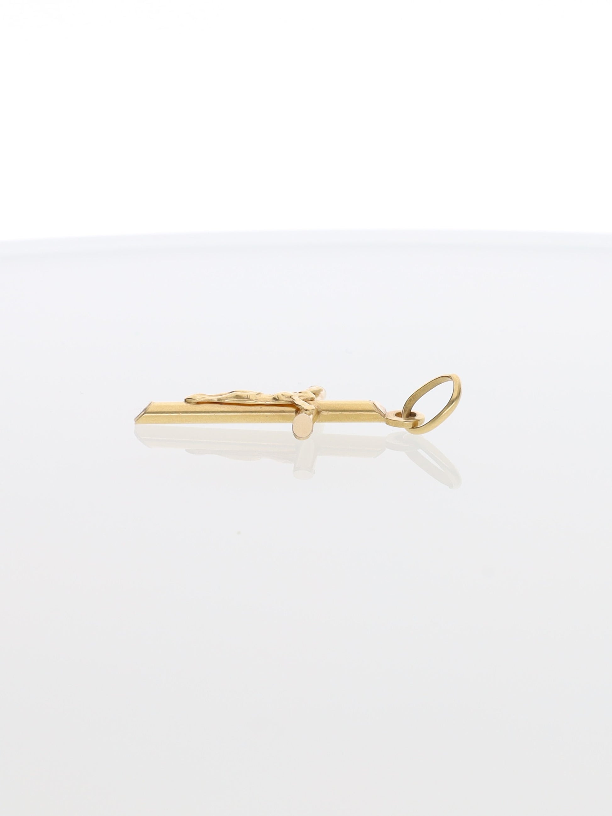 Ciondolo crocifisso in oro giallo 18kt