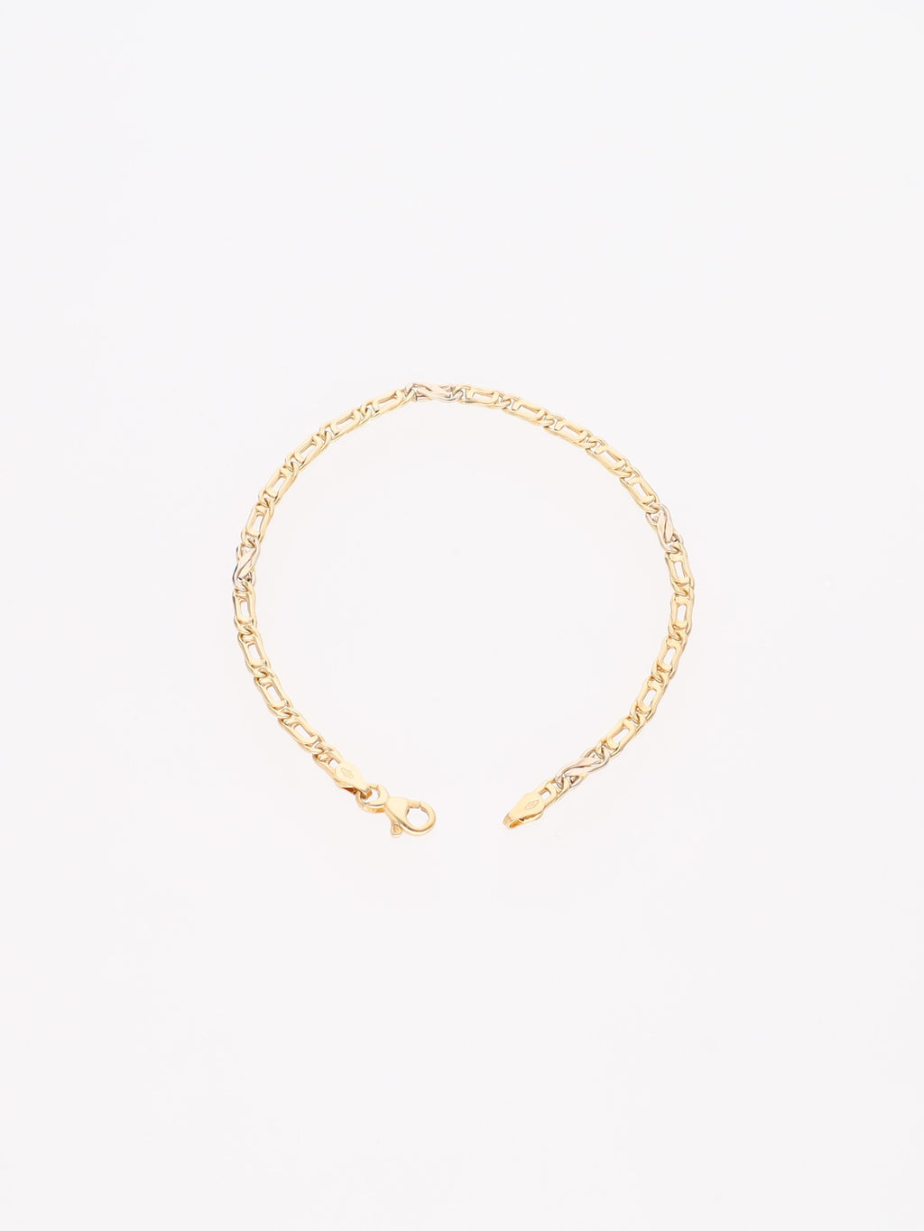 Bracciale in Oro Giallo 18 kt - Maglia occhio di pernice con infinito