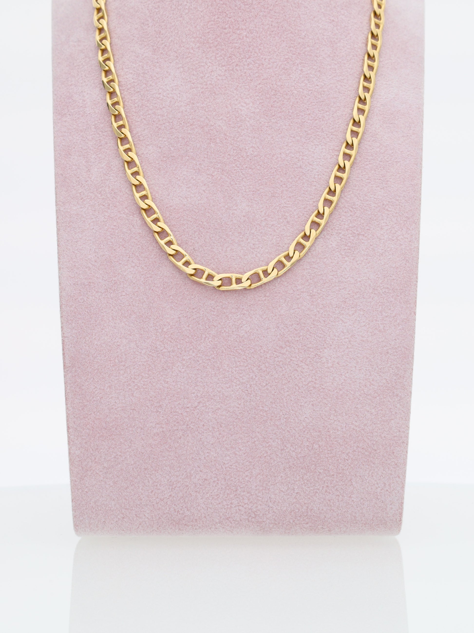 Collana oro giallo 18kt - maglia marinara lunga