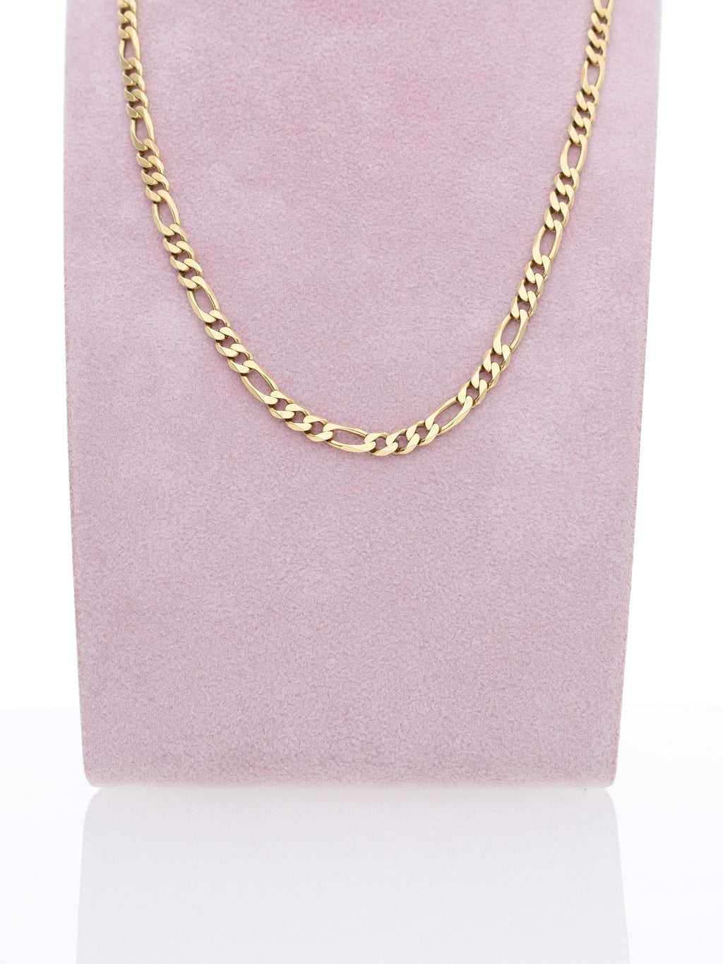 Collana in Oro Giallo 18kt - maglia Figaro squadrata