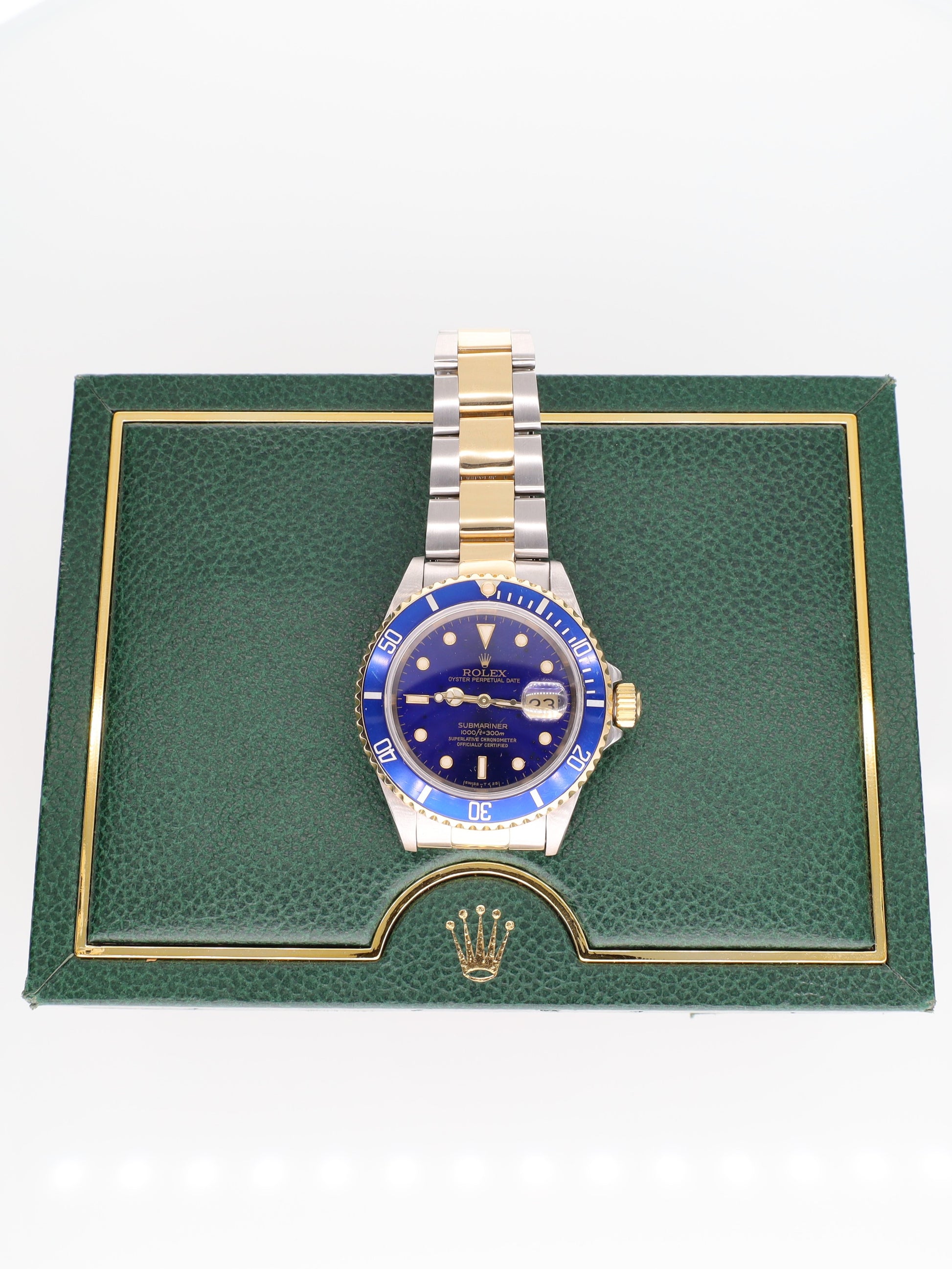 Rolex Submariner date ref. 16613 - acciaio e oro giallo 18kt - quadrante blu/viola