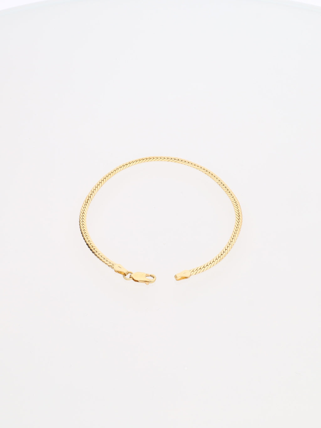 Bracciale in Oro Giallo 18 kt - Maglia inglese piatta