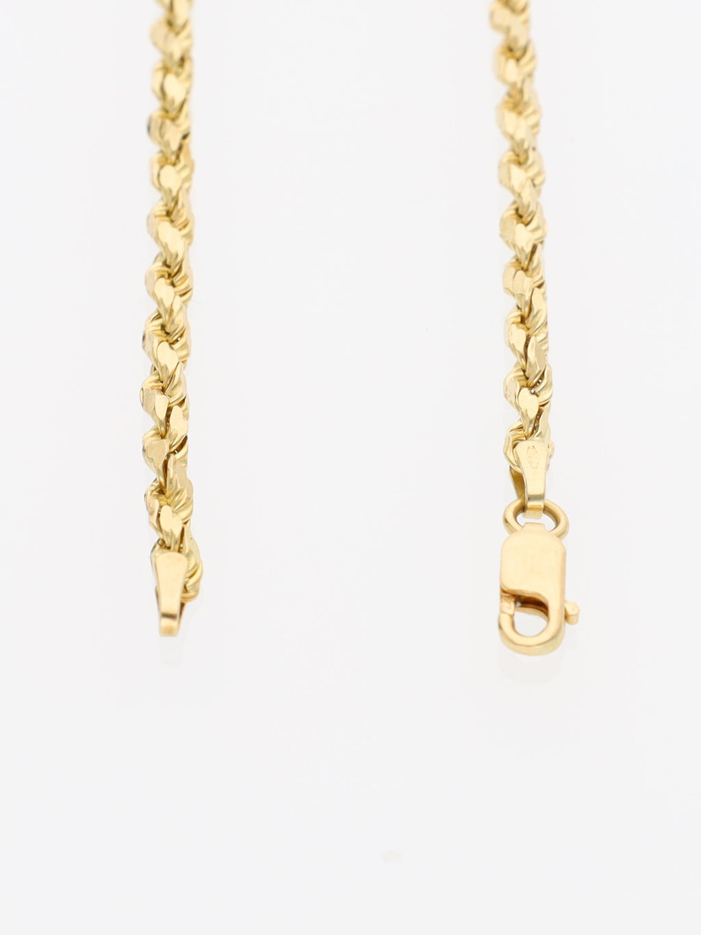 Bracciale in Oro Giallo 18 kt - maglia fune squadrata
