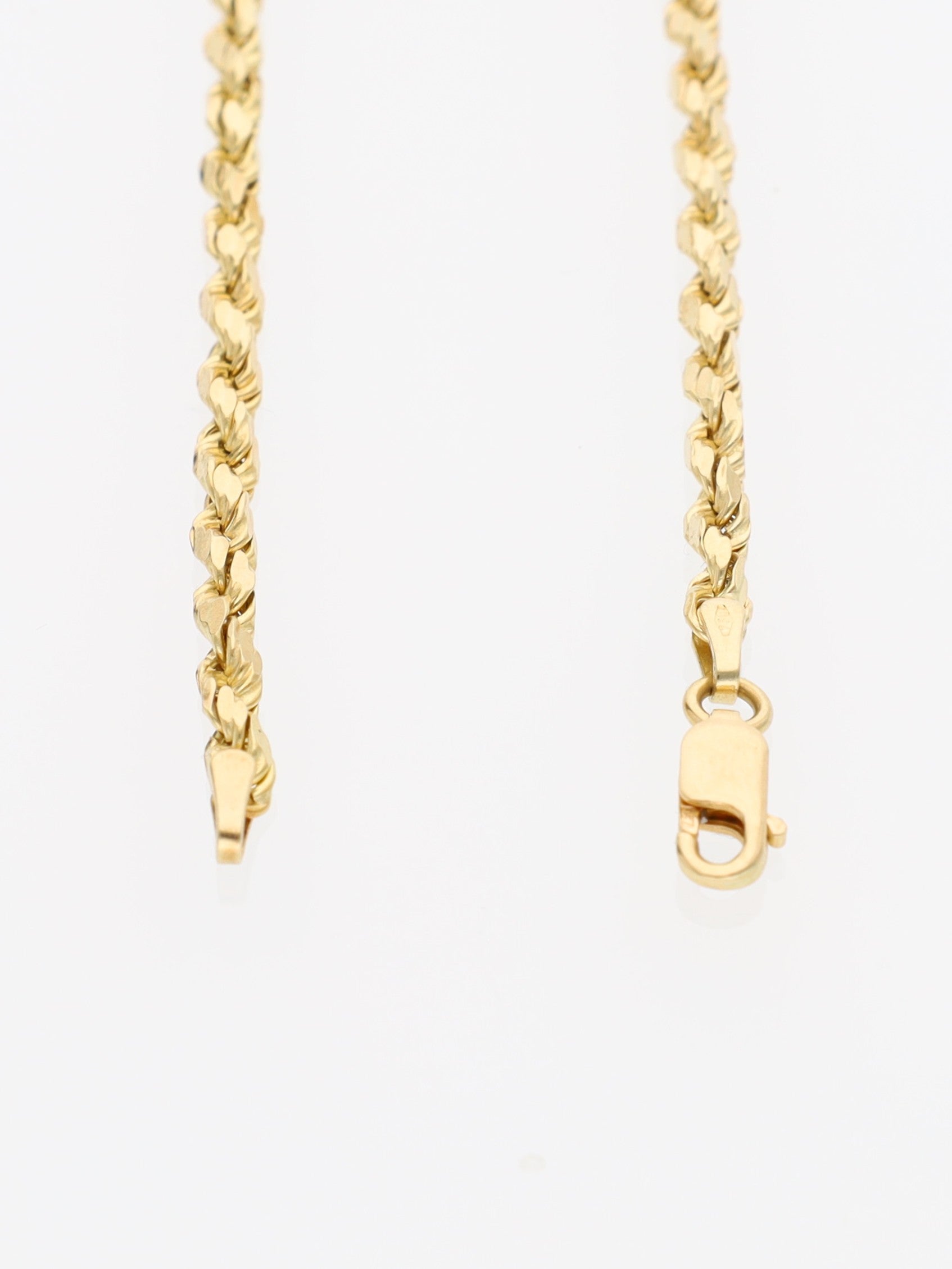 Bracciale in Oro Giallo 18 kt - maglia fune squadrata