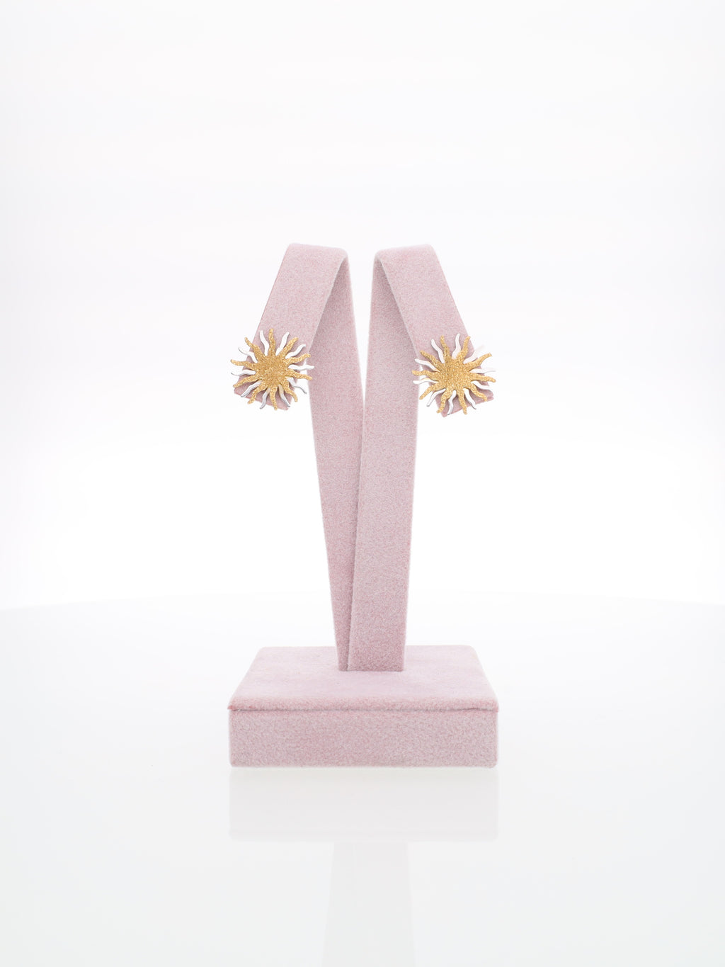 Orecchini due ori a forma di Sole