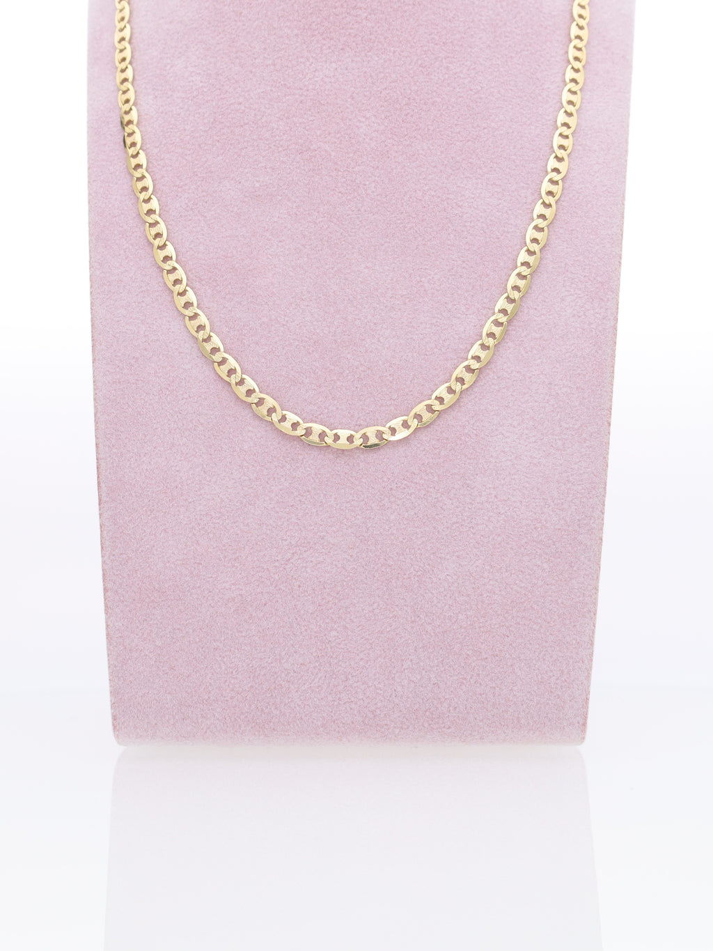 Collana oro giallo 18kt - maglia marinara piatta