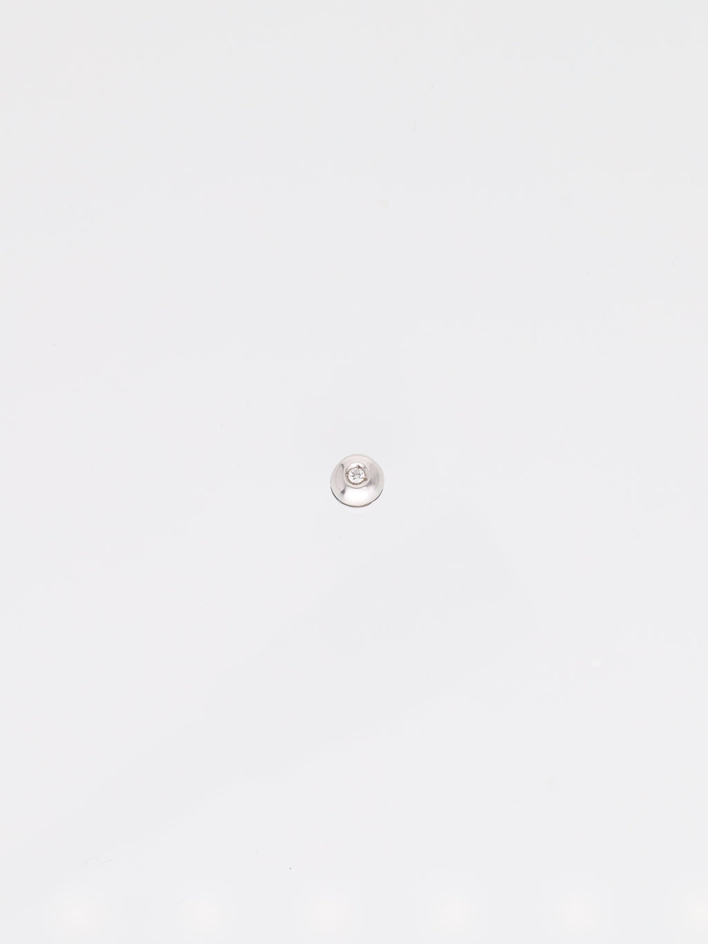 Ciondolo in oro bianco 18kt punto luce - Diamante 0.03ct