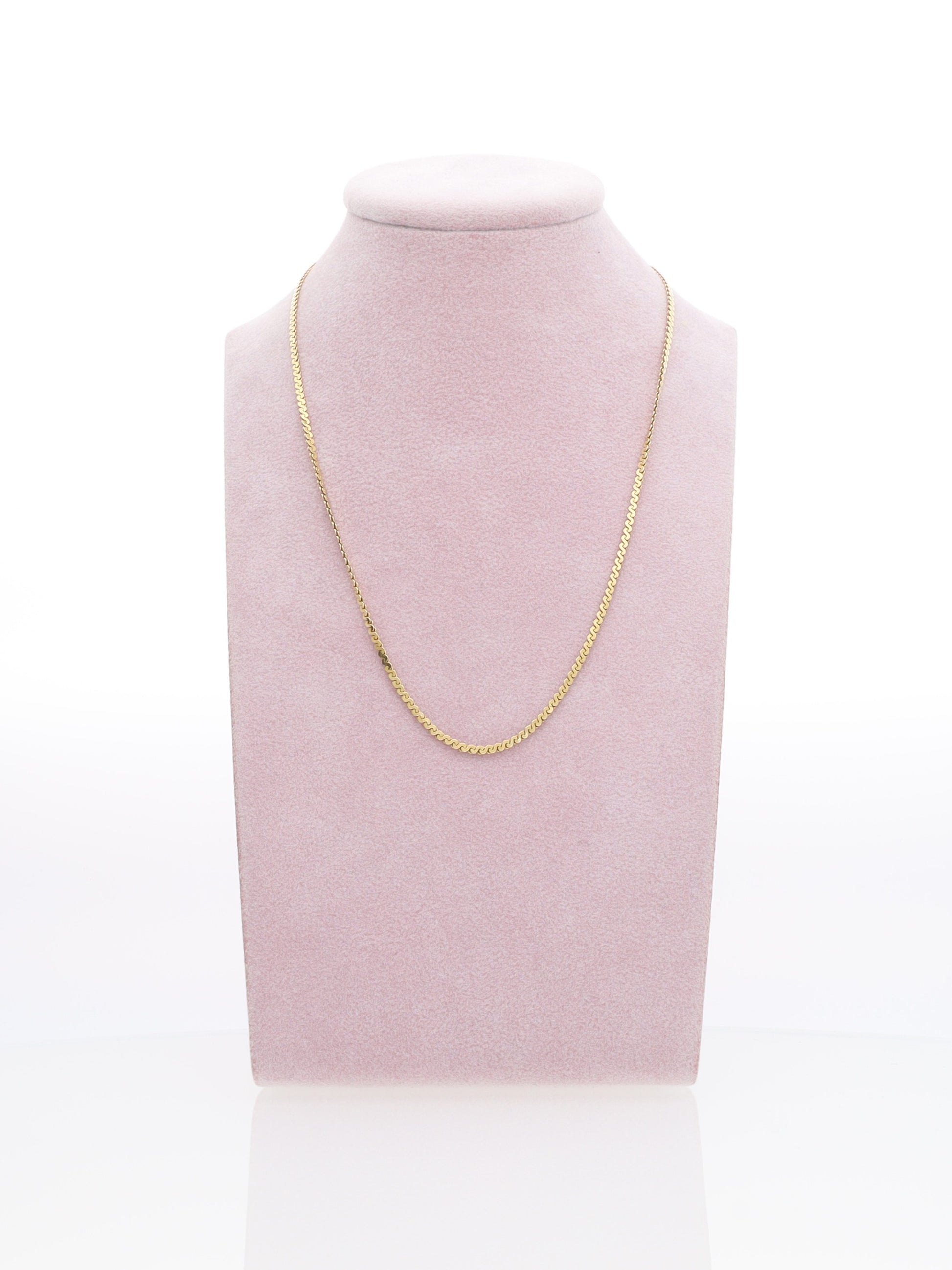 Catenina oro giallo 18kt - Maglia a "esse"