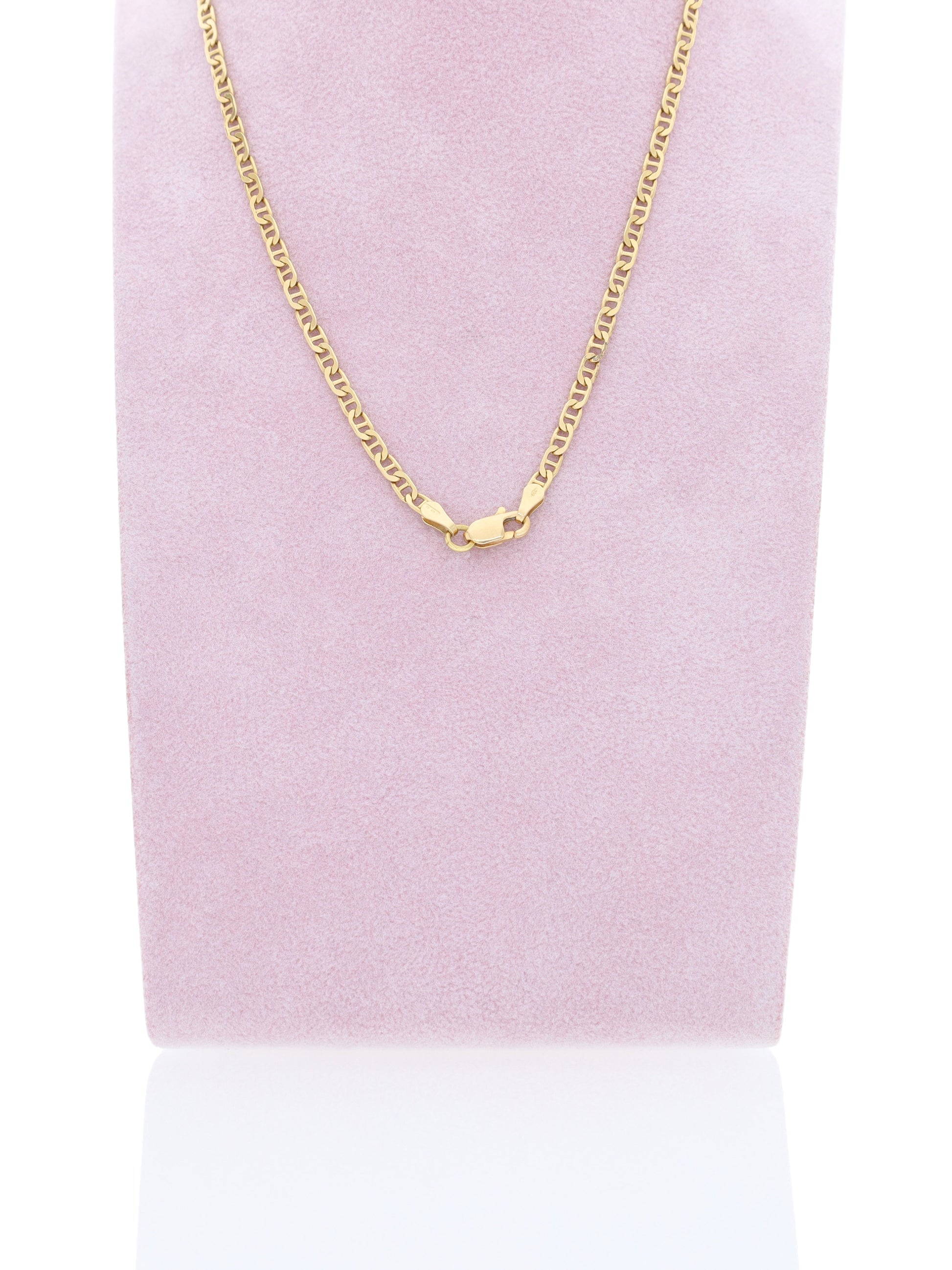 Collana oro giallo 18kt - maglia marinara fina