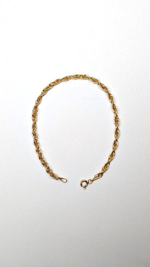 Bracciale in Oro Giallo 18 kt - maglia tipo corda