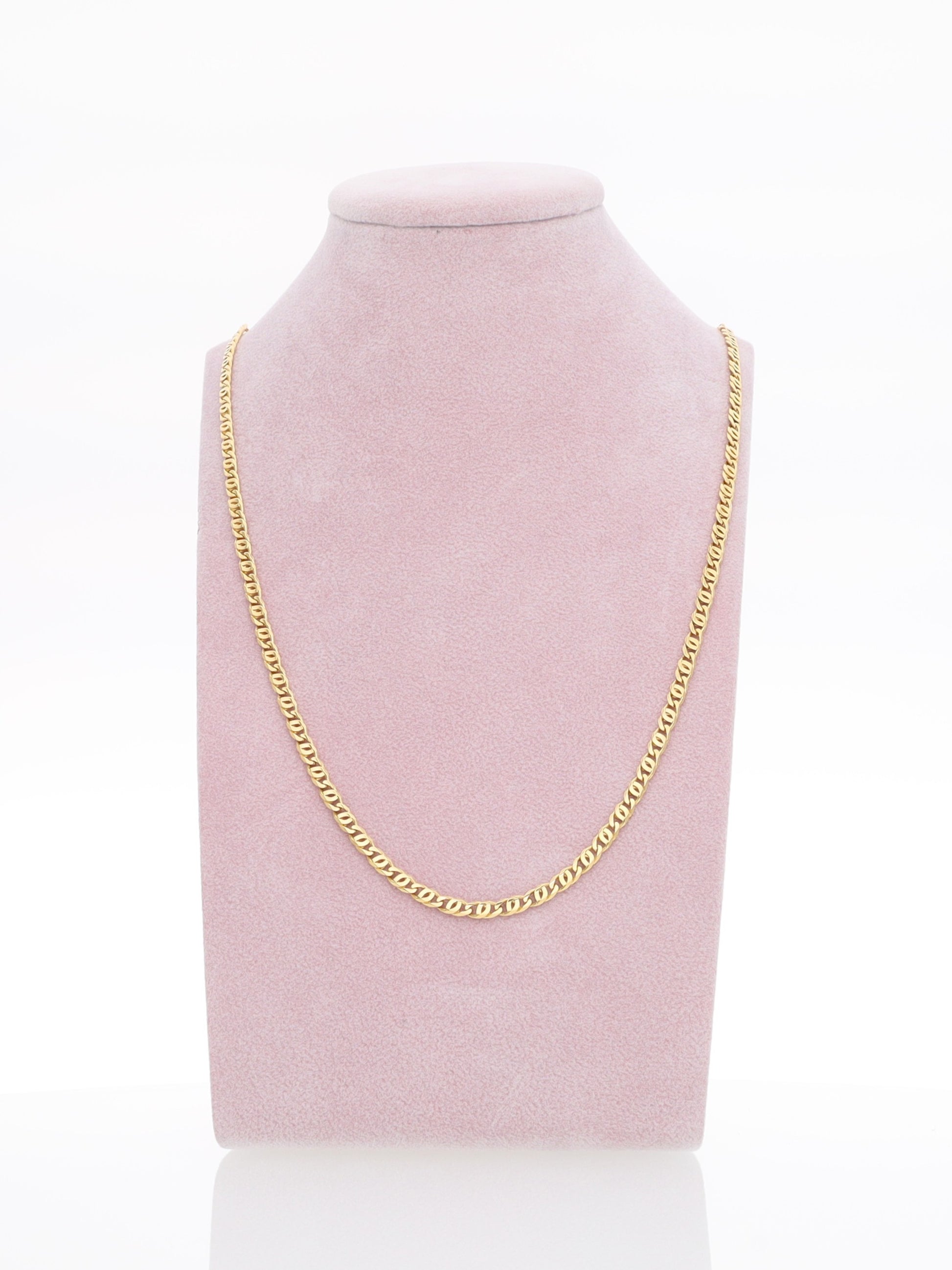 Collana in Oro Giallo 18kt - maglia Occhio di Tigre