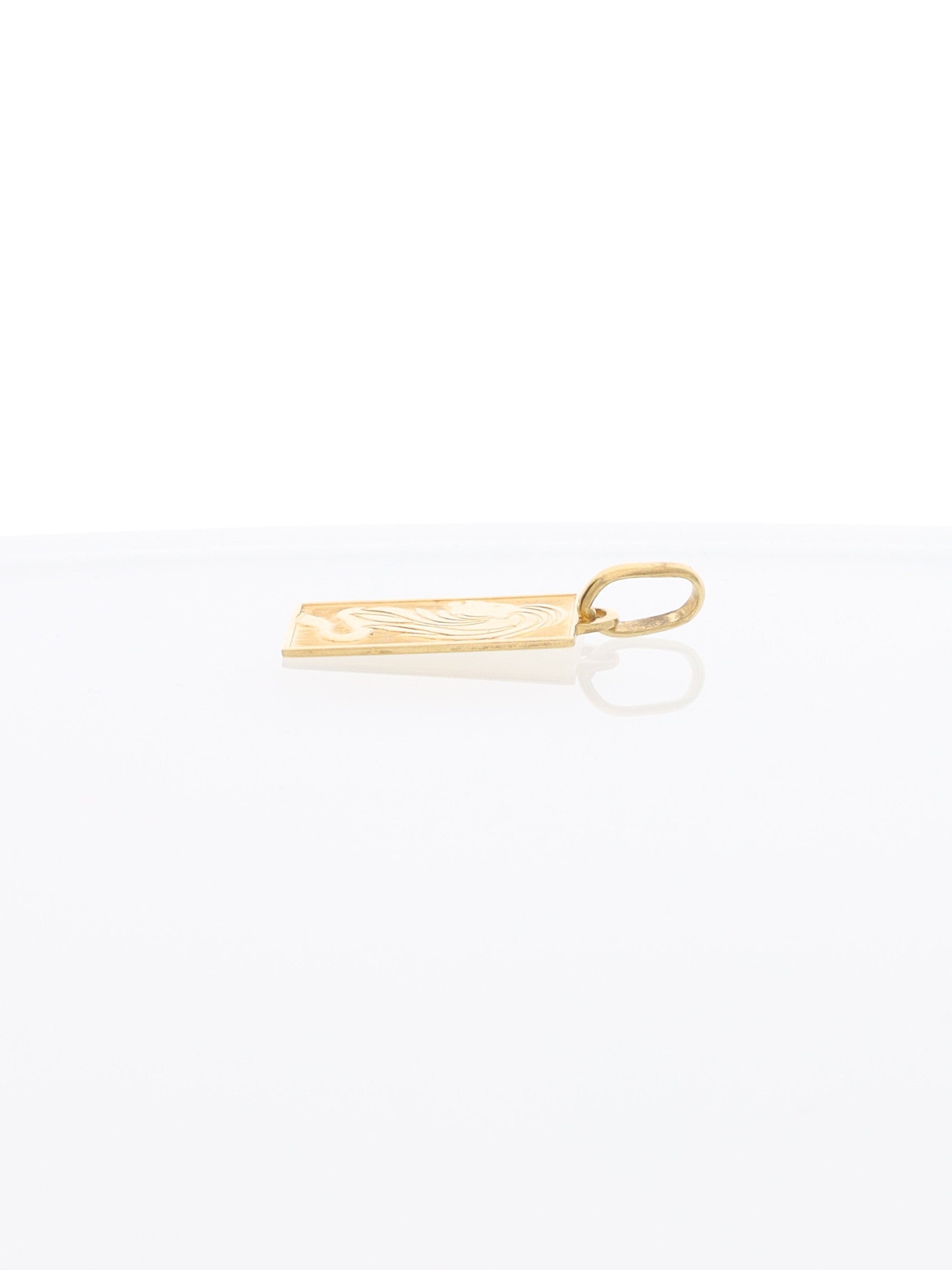 Ciondolo segno zodiacale Leone in oro giallo 18kt