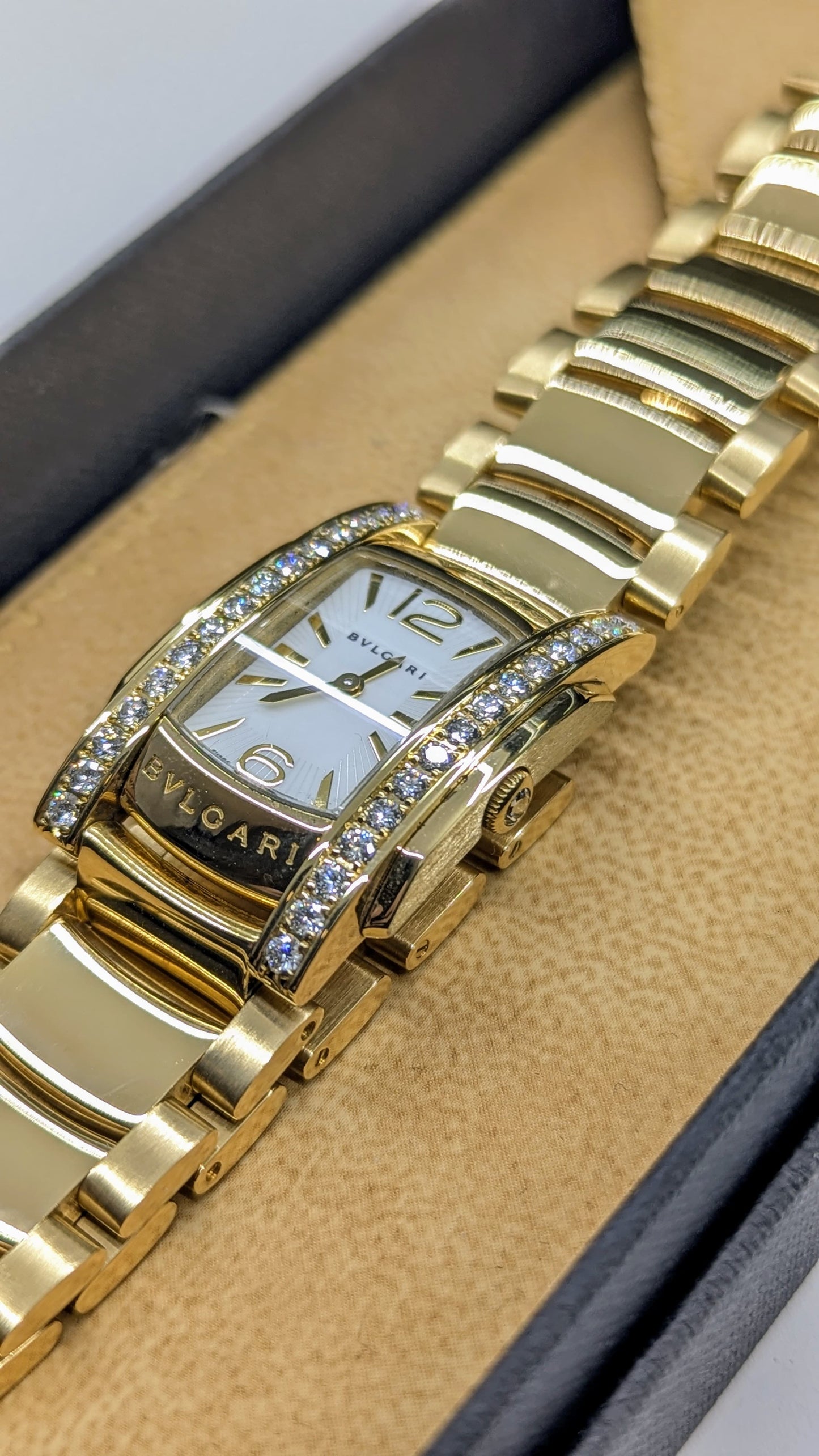 Bvlgari "Assioma" full gold oro 18kt e diamanti