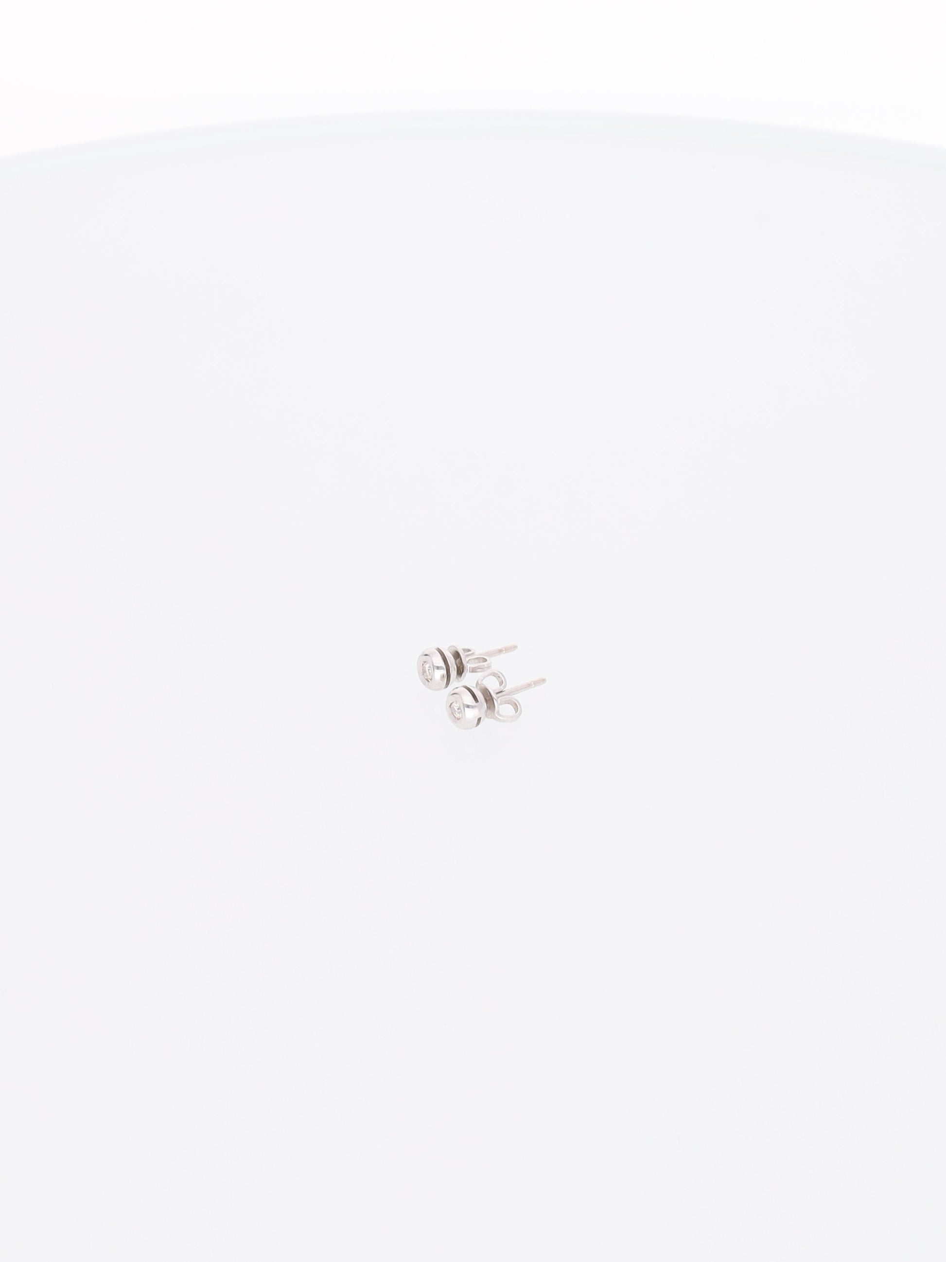 Orecchini punto luce Oro Bianco 18kt - 0.07ct