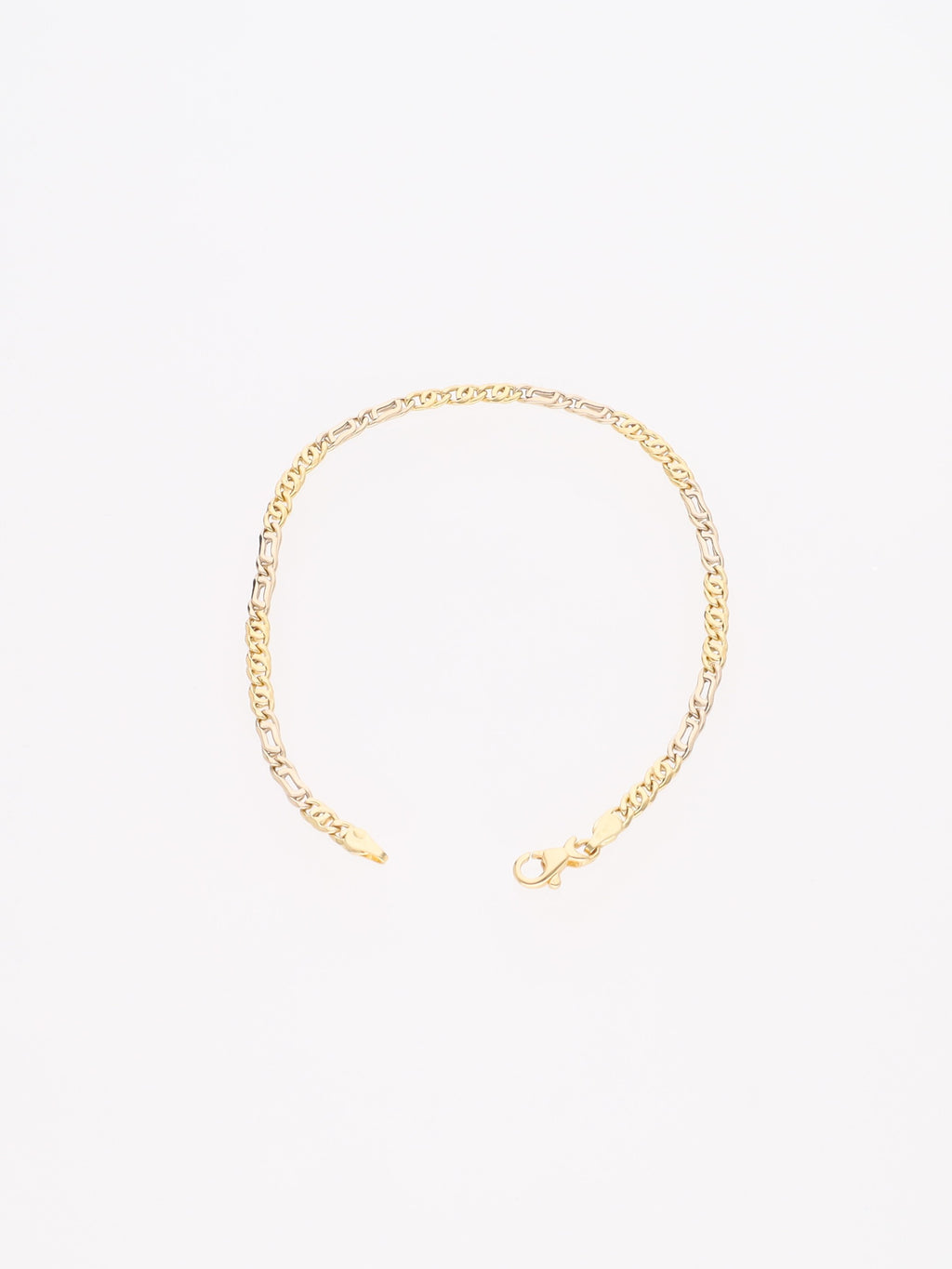 Bracciale Oro Giallo e bianco 18 kt - Occhio di pernice e tigre