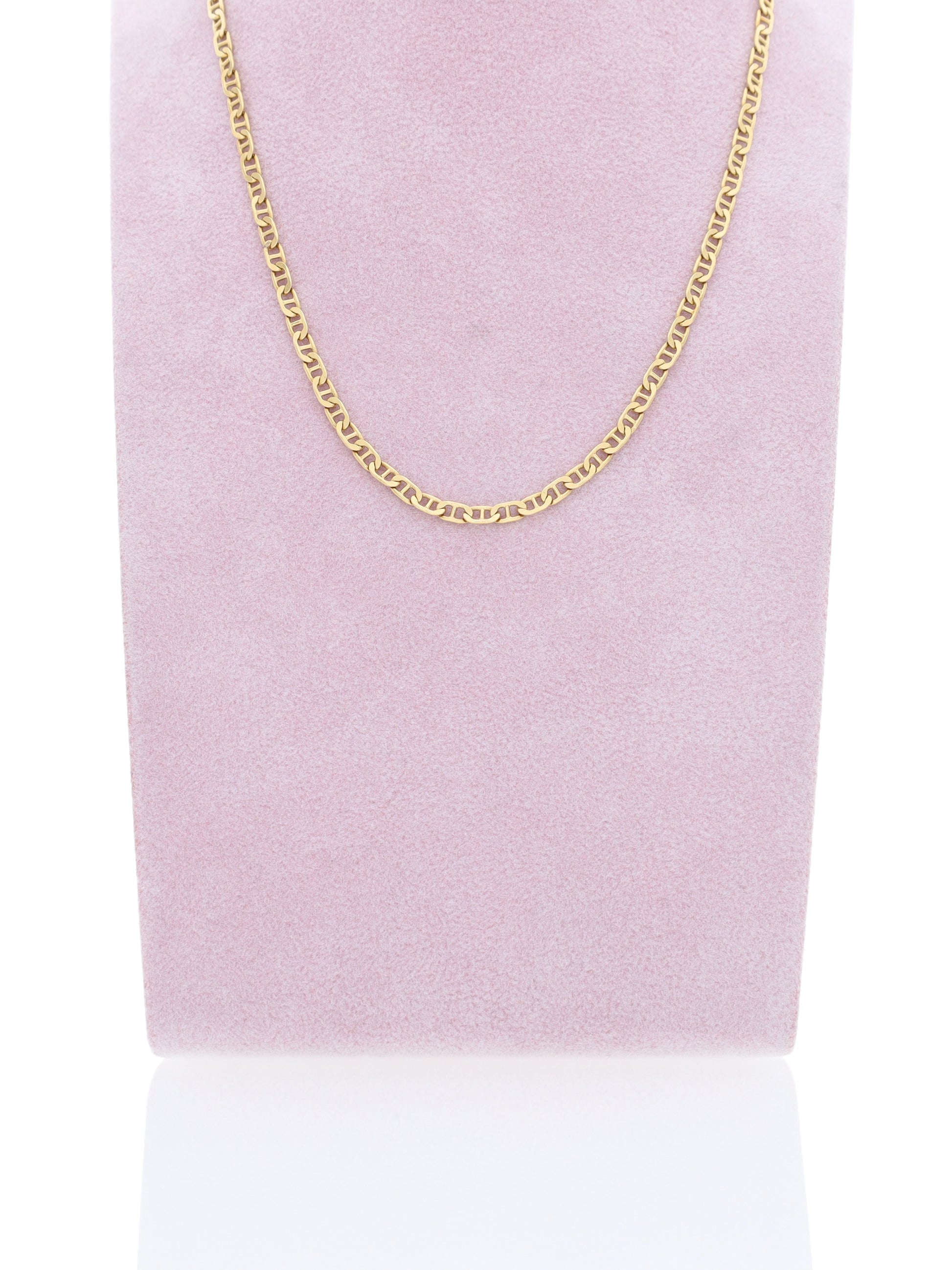 Collana oro giallo 18kt - maglia marinara fina
