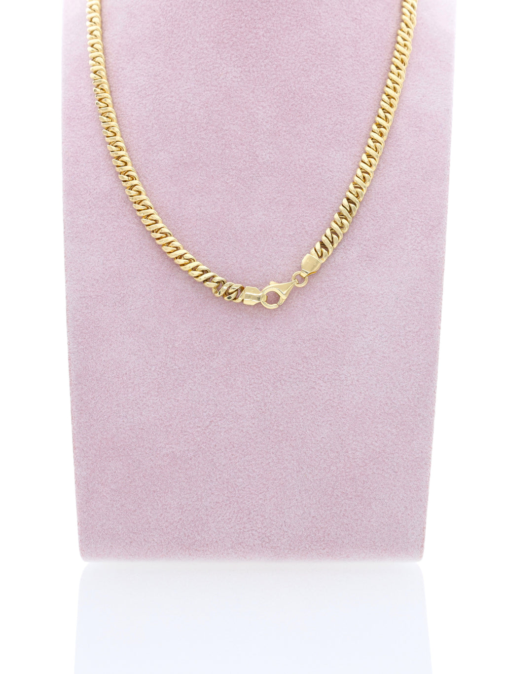 Collana oro giallo 18kt - maglia groumette stretta