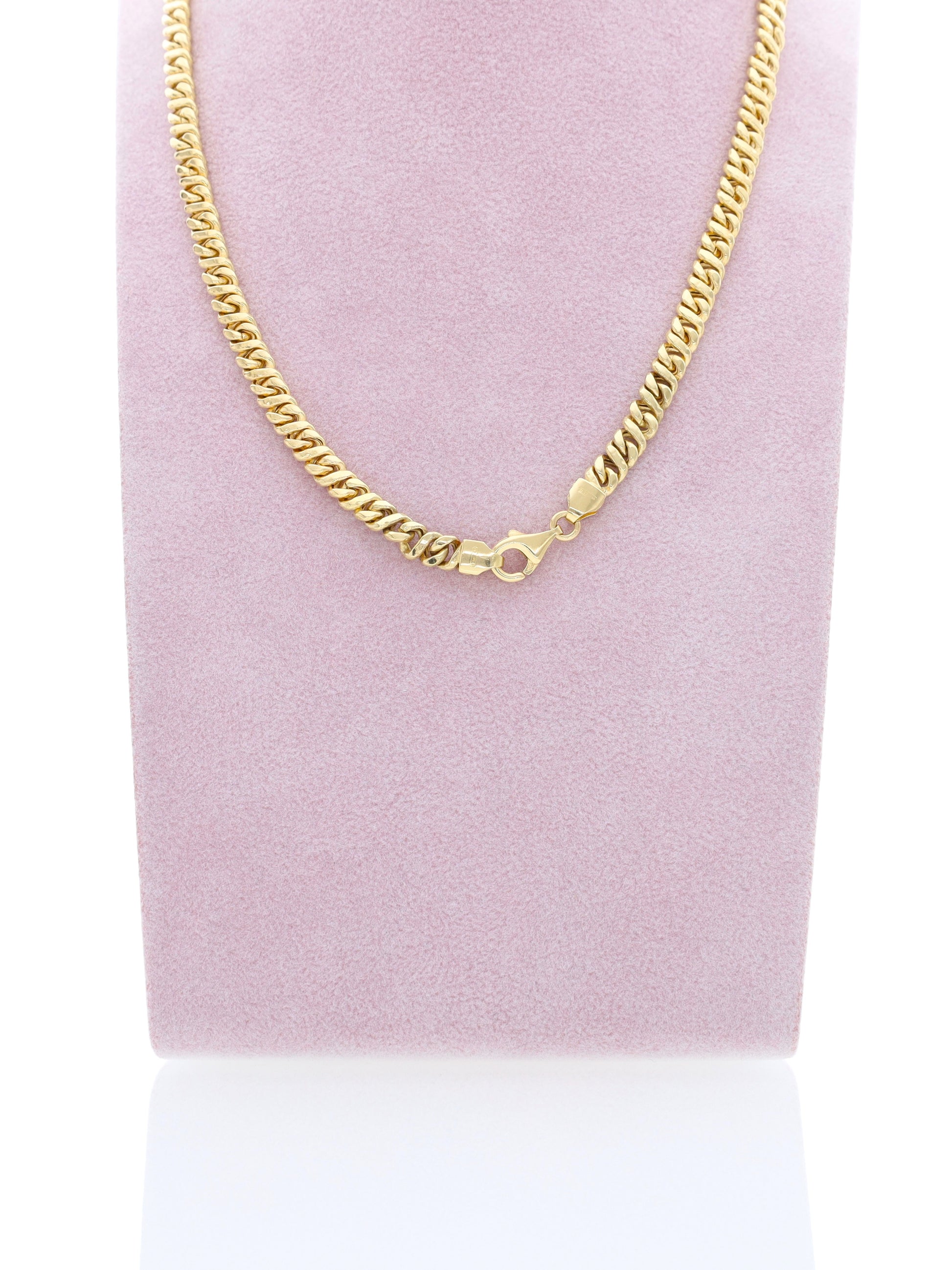 Collana oro giallo 18kt - maglia groumette stretta