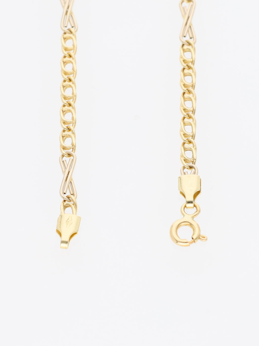 Bracciale in Oro Giallo 18 kt - Maglia occhio di pernice con infinito