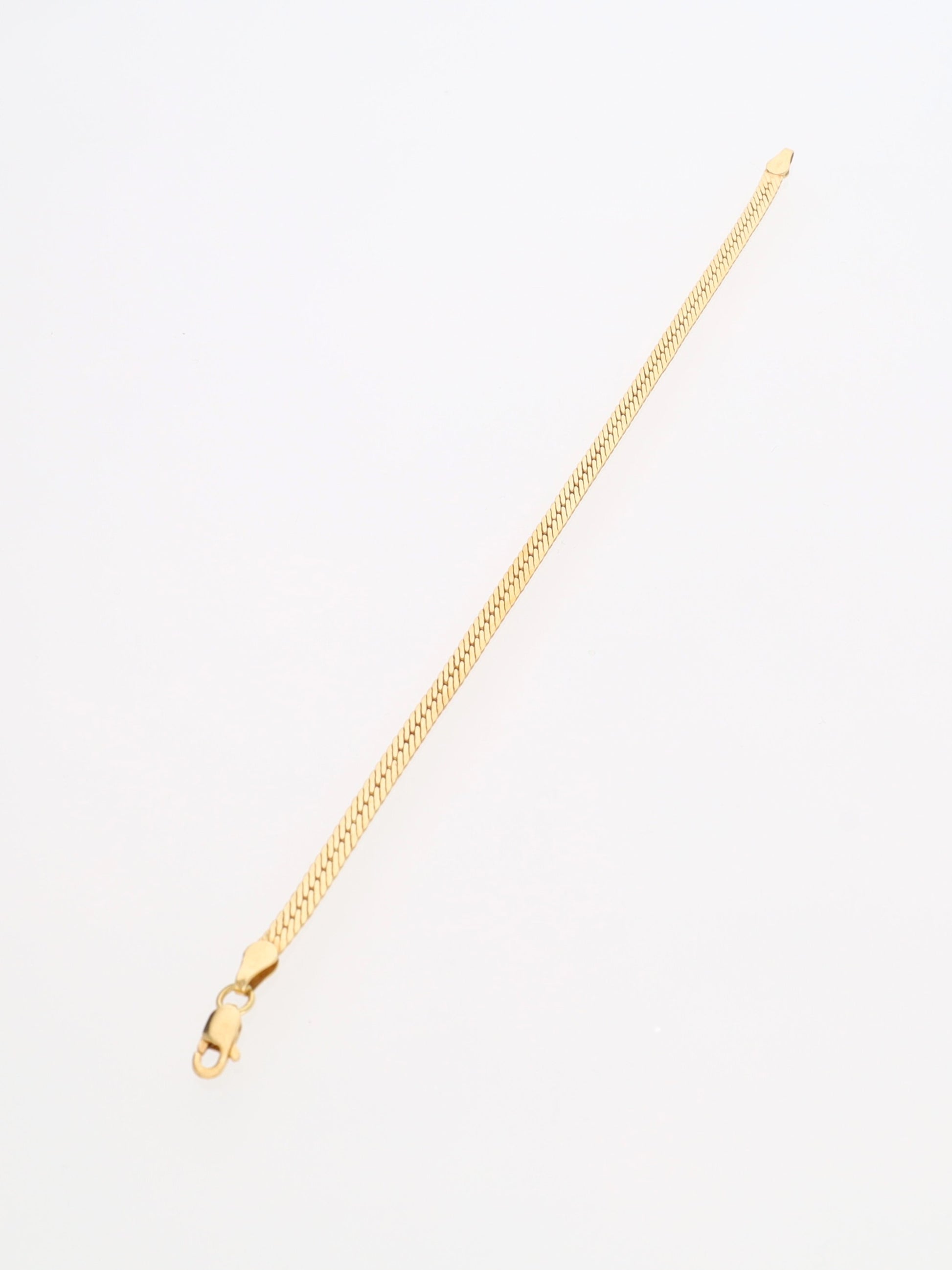 Bracciale in Oro Giallo 18 kt - Maglia inglese piatta