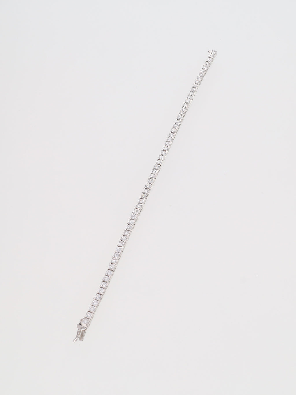 Bracciale oro Bianco 18 kt - tennis con Zirconi