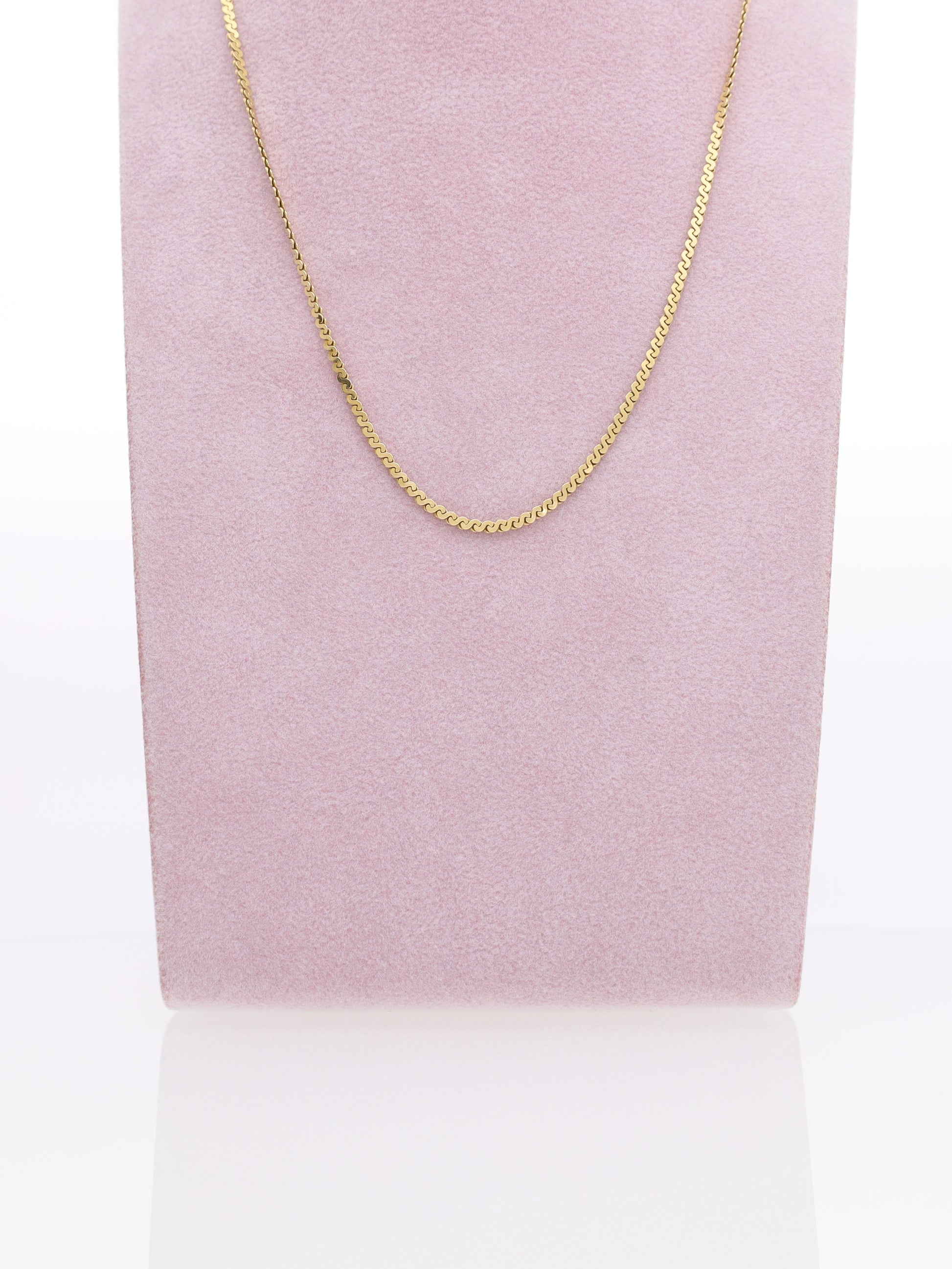Catenina oro giallo 18kt - Maglia a "esse"