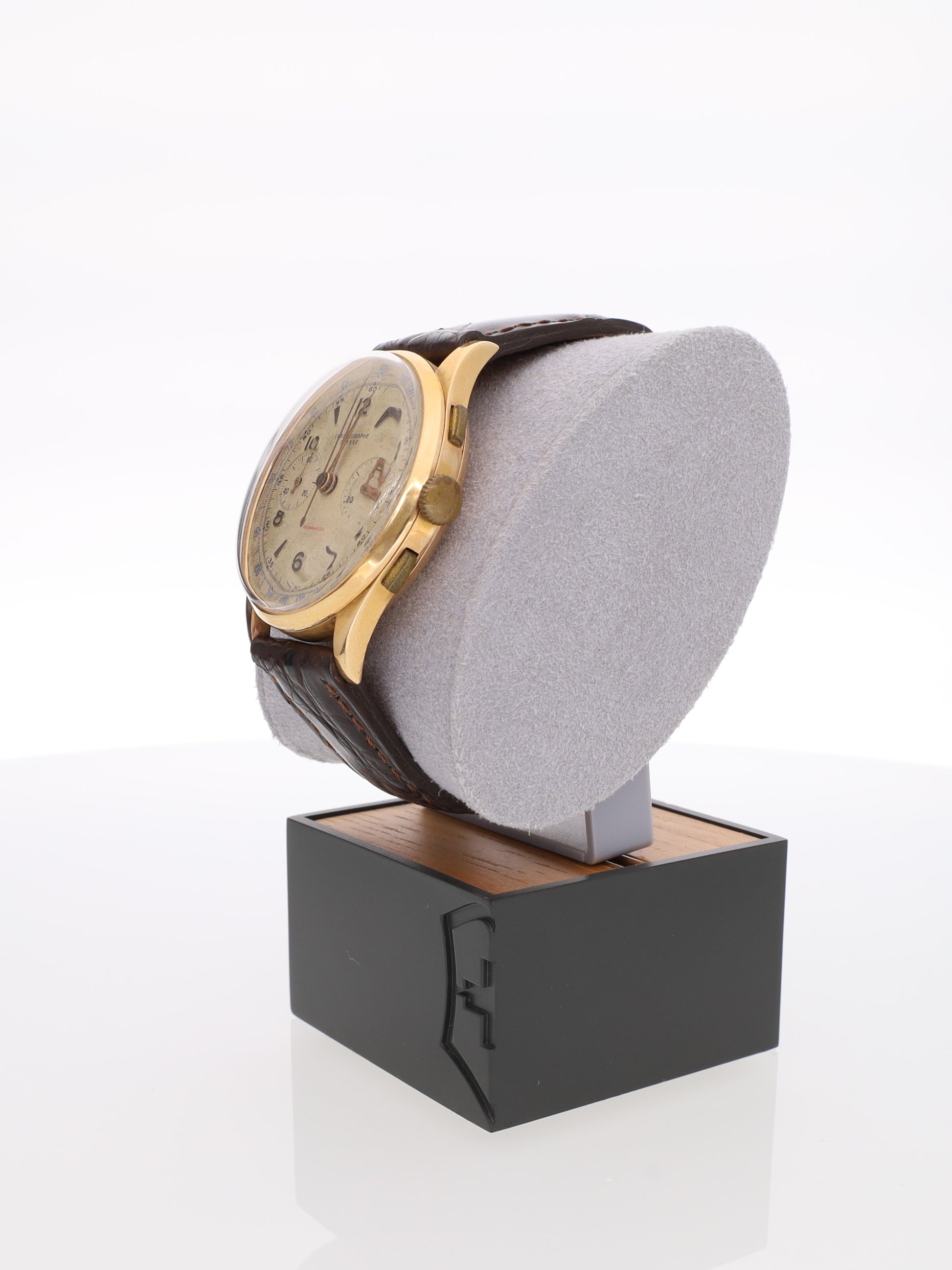 Chronographe Suisse orologio 36 mm in oro giallo 18 kt