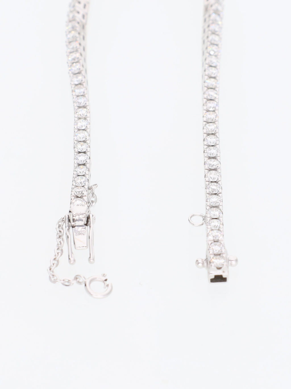 Bracciale oro Bianco 18 kt - tennis con diamanti 3.10ct