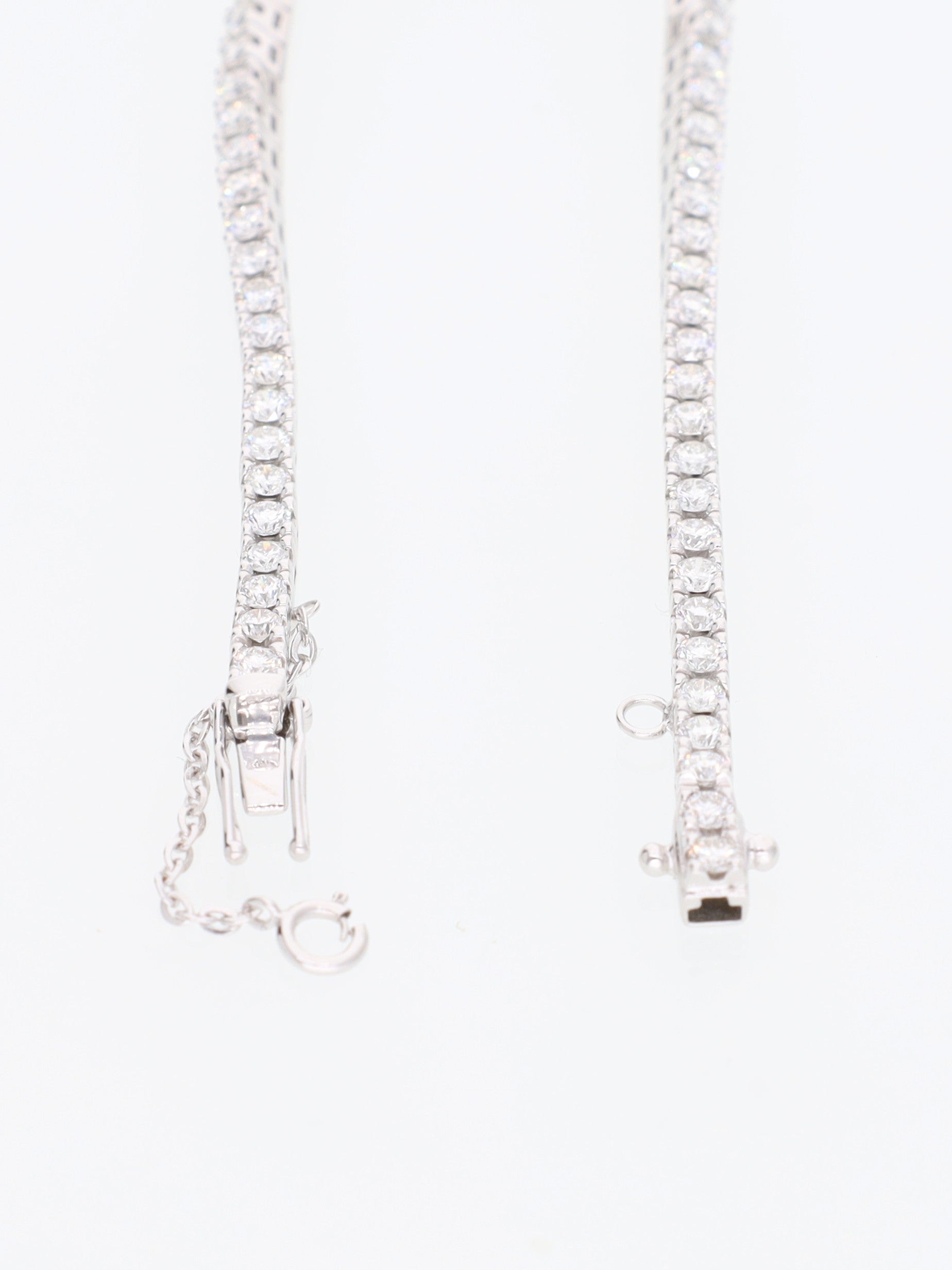 Bracciale oro Bianco 18 kt - tennis con diamanti 3.10ct