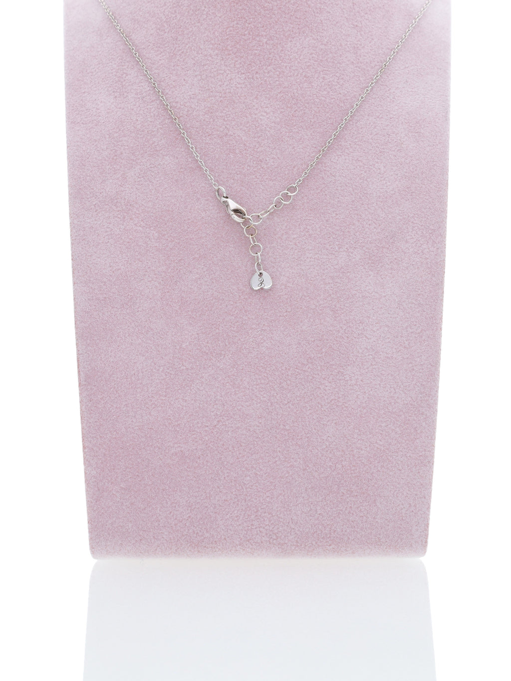 Catenina in oro bianco 18kt con punto luce - Diamante 0.20ct