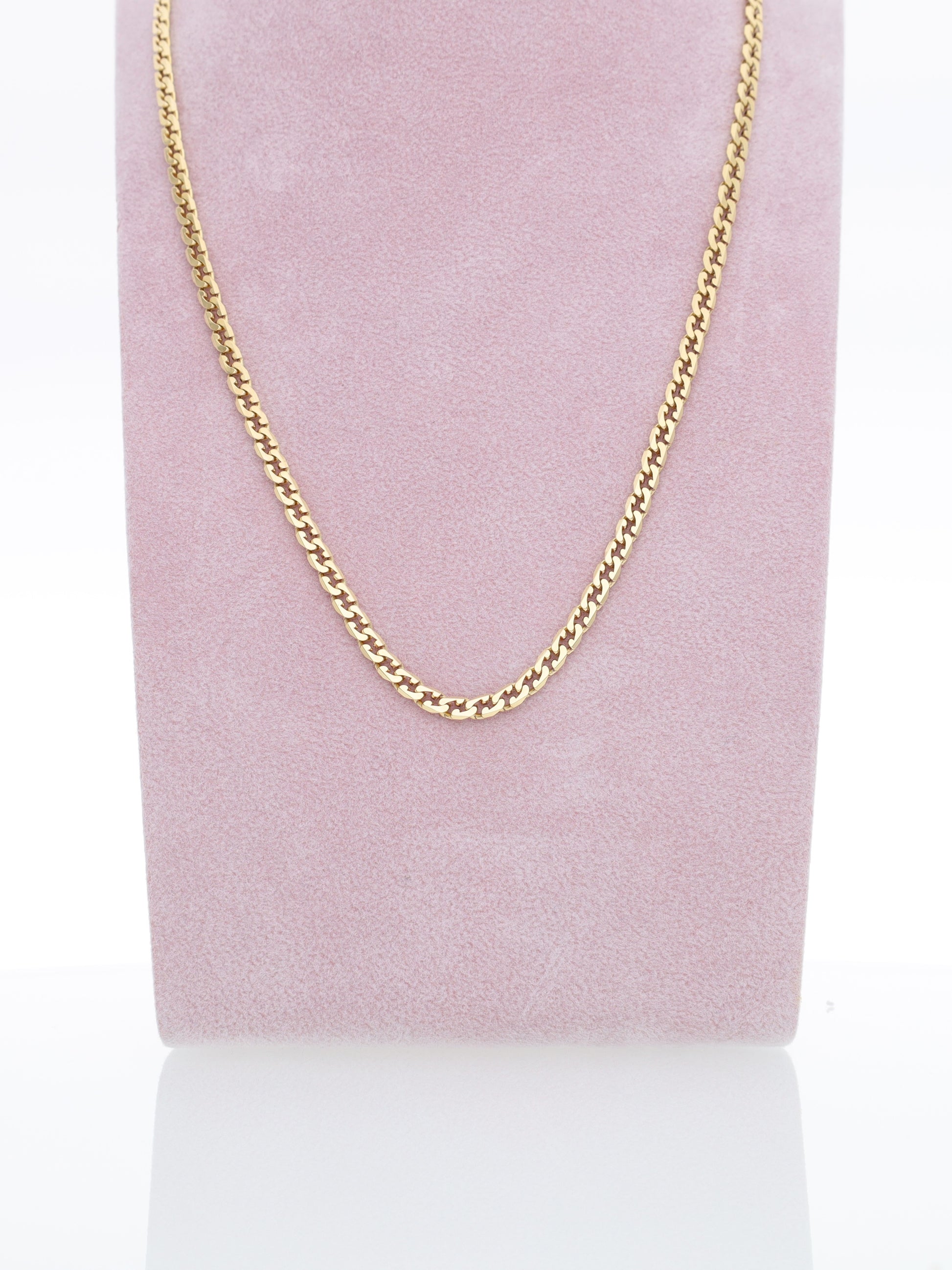 Collana oro giallo 18kt - maglia squadrata