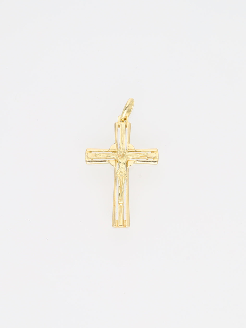 Ciondolo crocifisso in oro giallo 18kt