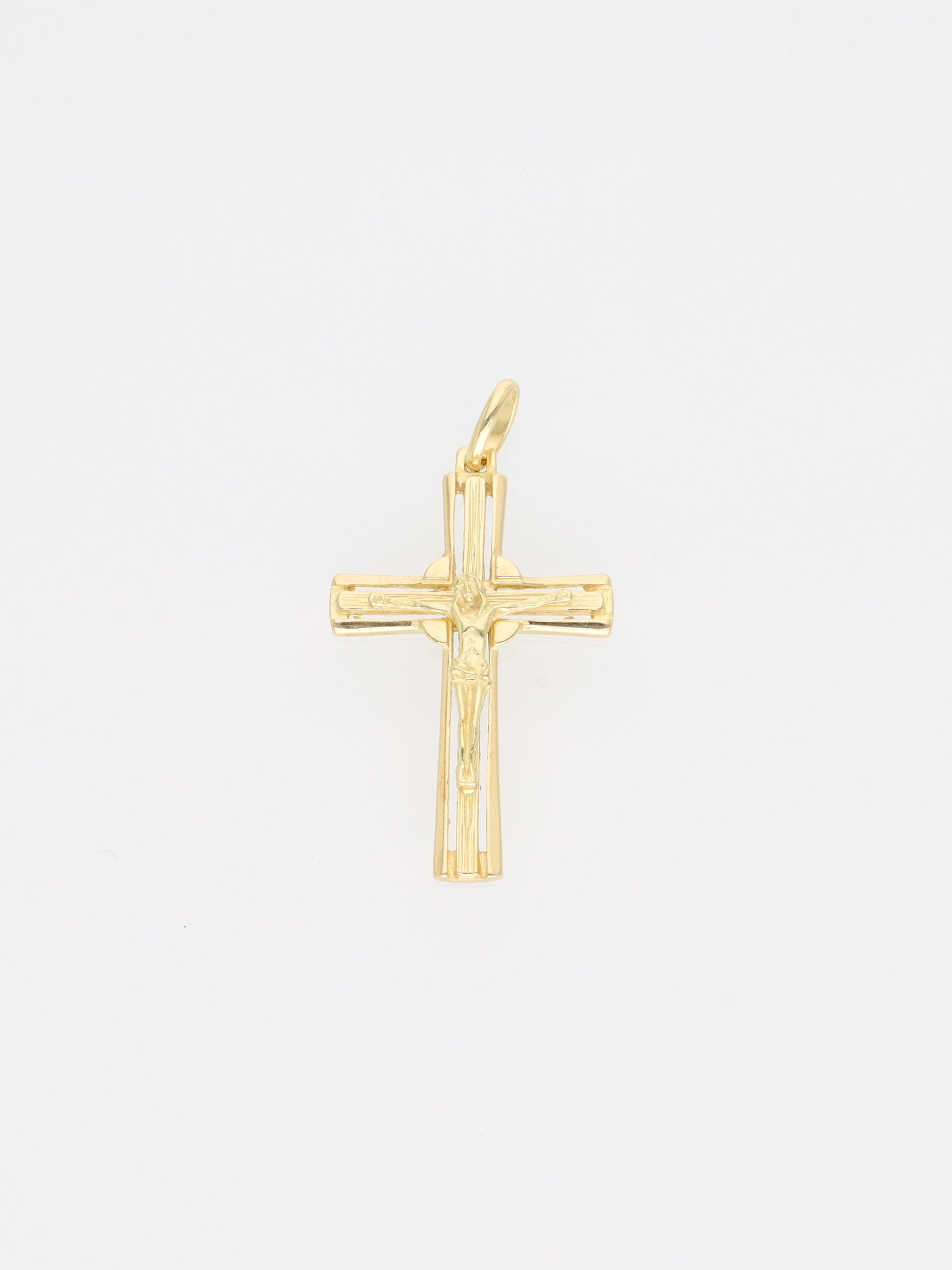 Ciondolo crocifisso in oro giallo 18kt