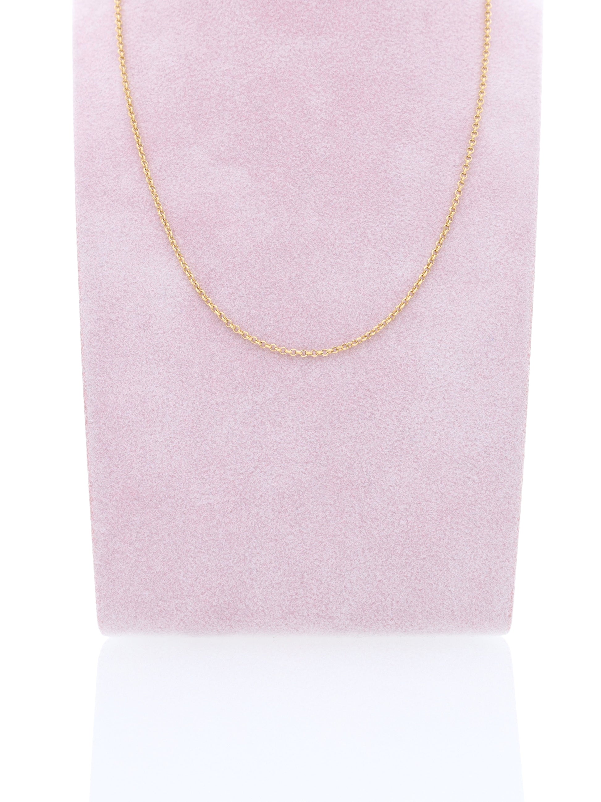 Catenina oro giallo 18kt - Maglia rolò fina