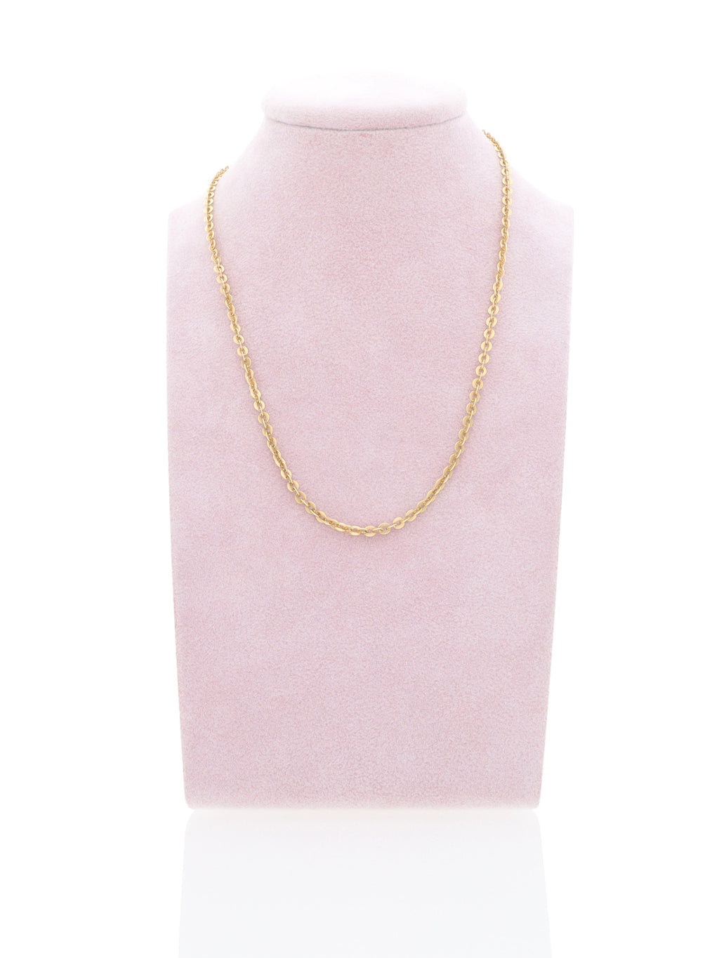 Collana oro giallo 18kt - maglia rolò con cuoricini