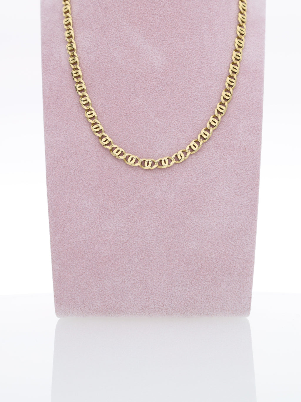 Collana in Oro Giallo 18 kt - maglie occhio di tigre squadrata