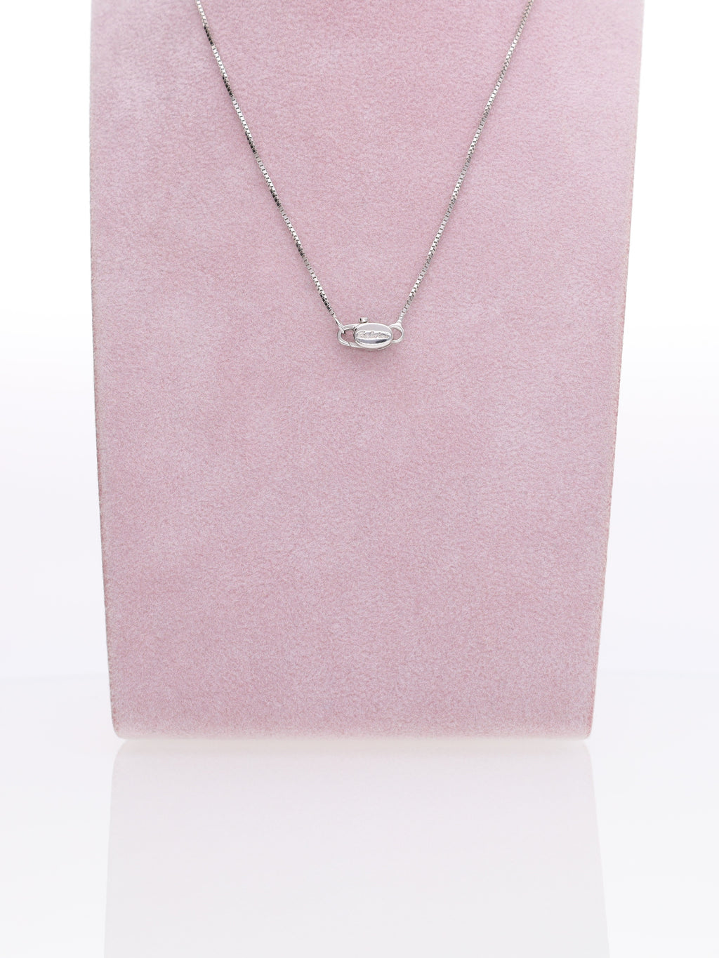 Collana oro bianco 18kt con croce diamantata - marcato Salvini