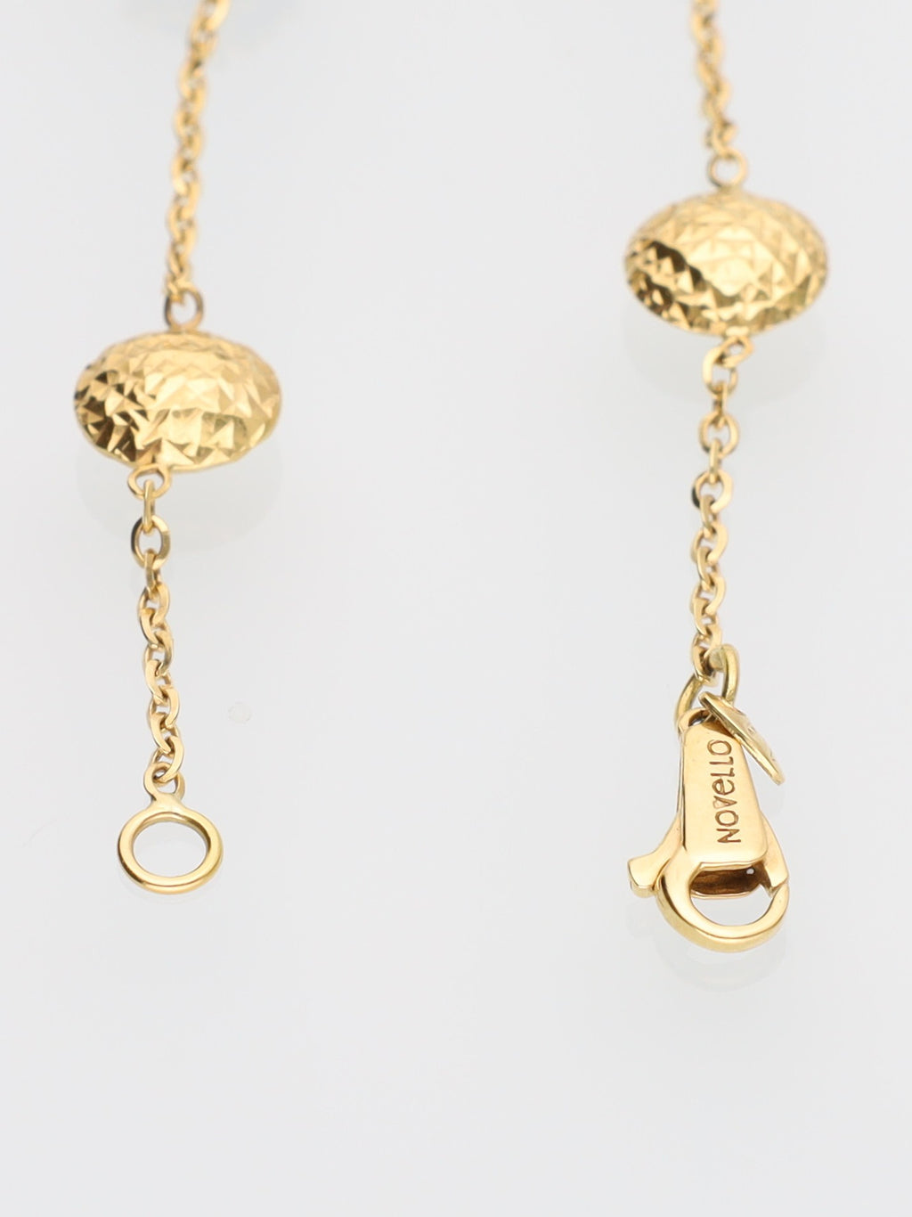 Bracciale in Oro Giallo 18 kt con Sfere e Ovali Fantasia