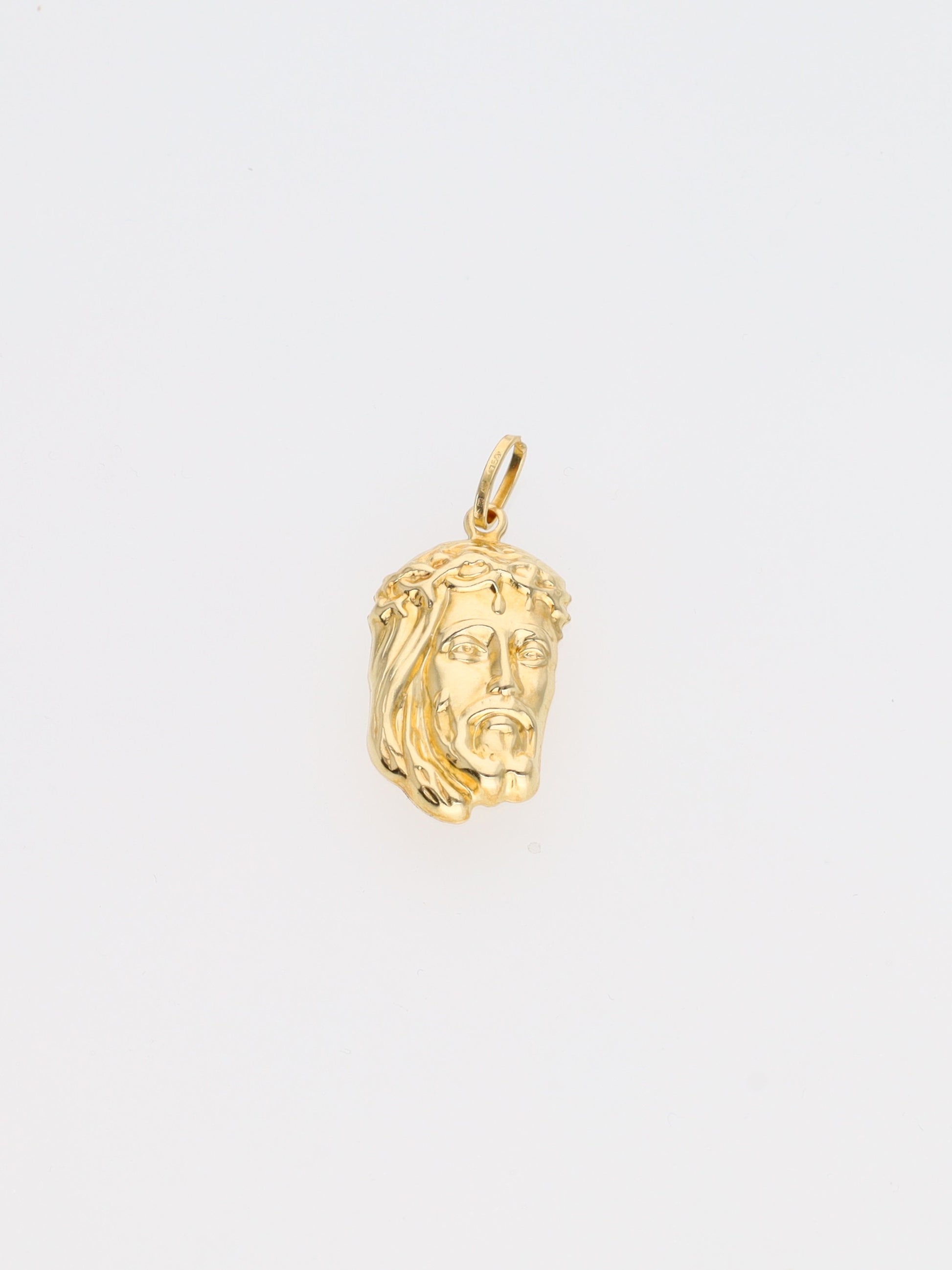 Ciondolo volto di Cristo oro giallo 18kt