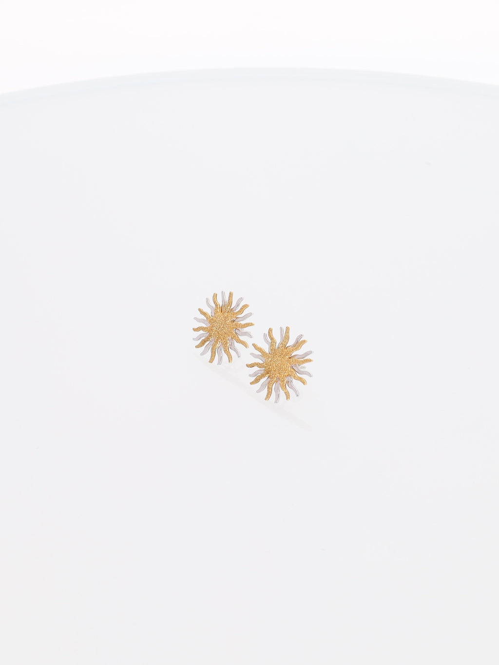 Orecchini due ori a forma di Sole