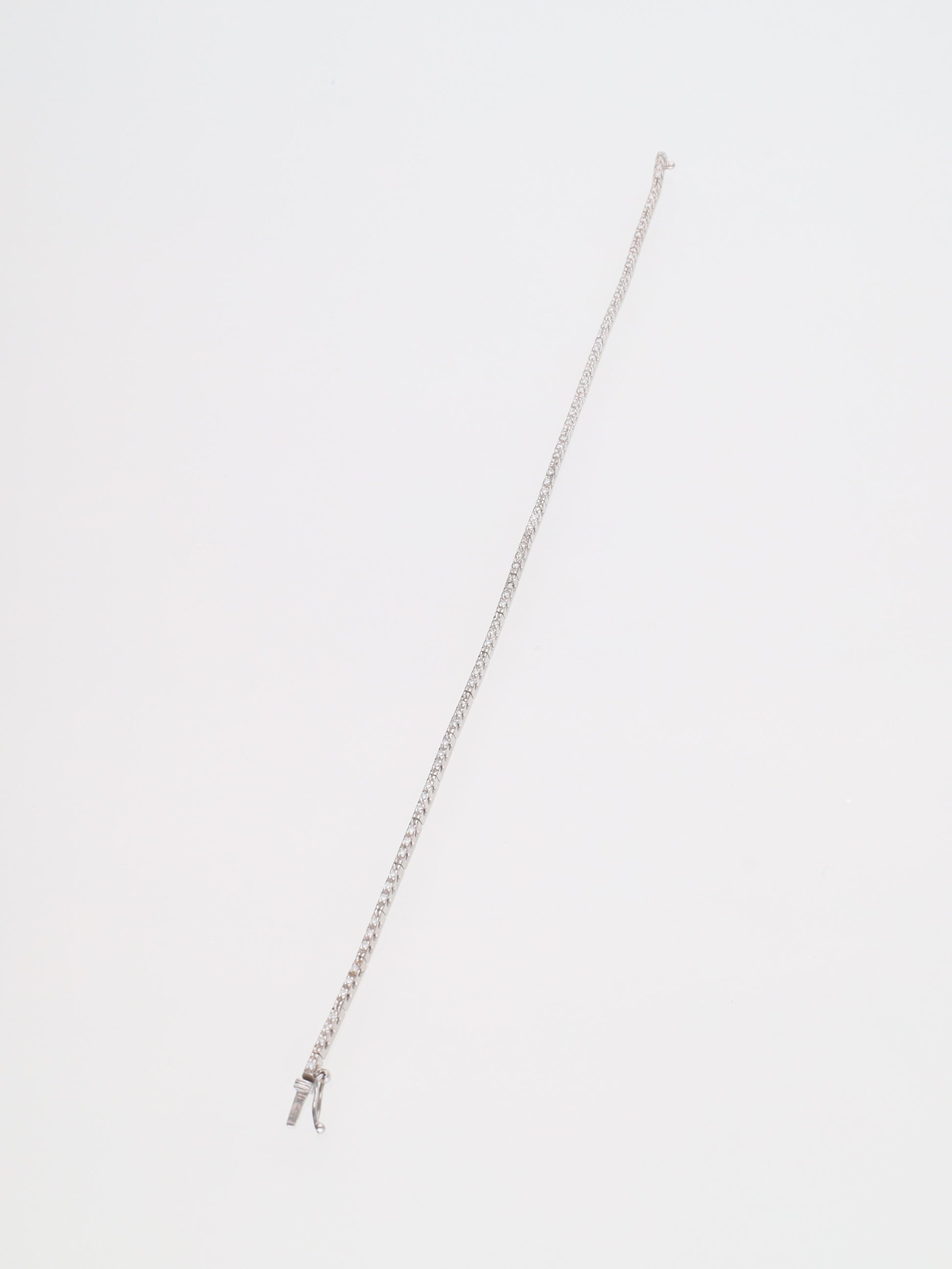 Bracciale oro Bianco 18 kt - tennis con diamanti 0.73ct